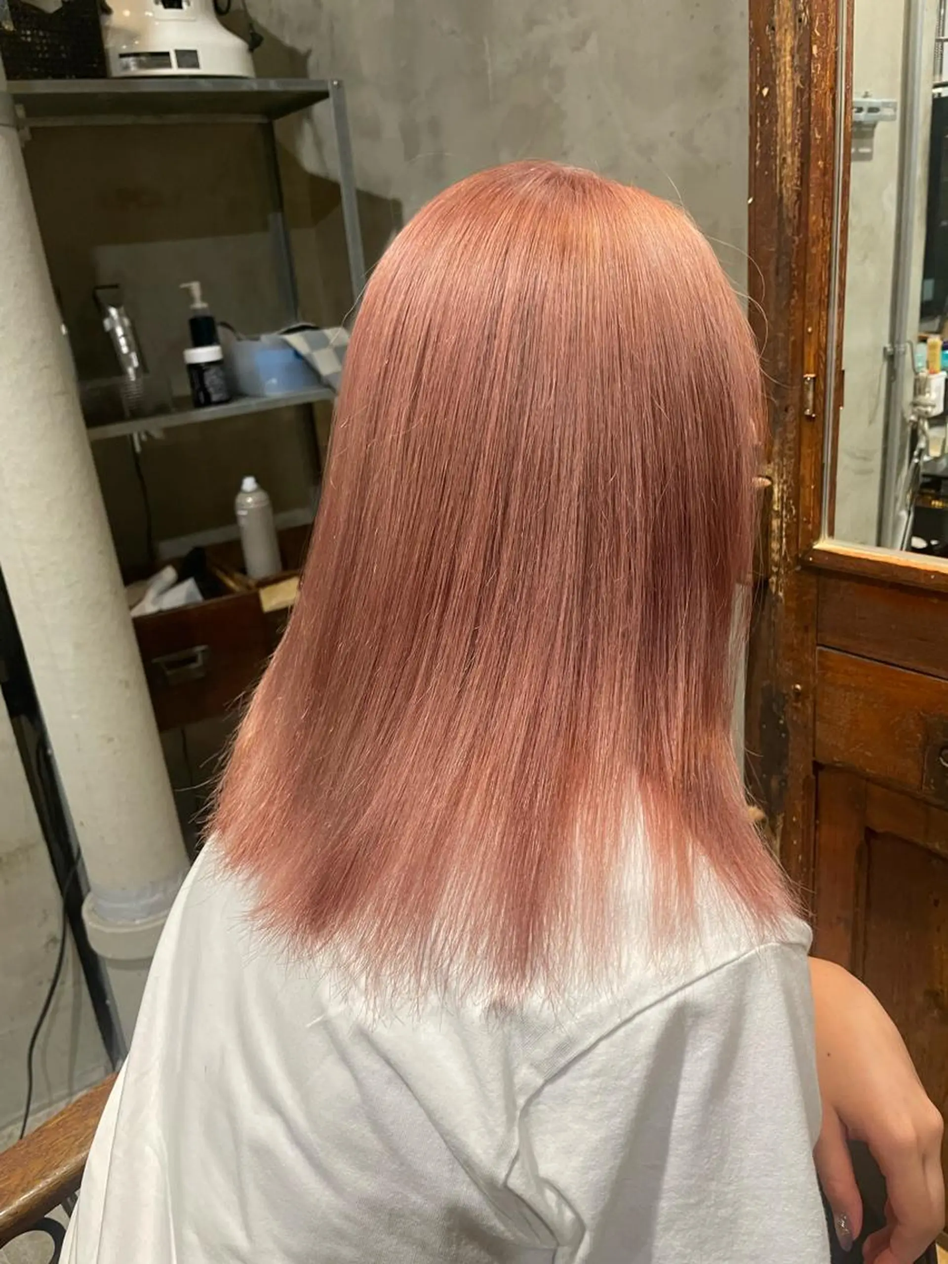 ミディアム カラー ヘアアレンジ ピンクカラー ヘアカラー トリートメント ヘッドスパ ヘアセット 🌿透明感/レイヤー 🌿TATSUKIのヘアスタイル