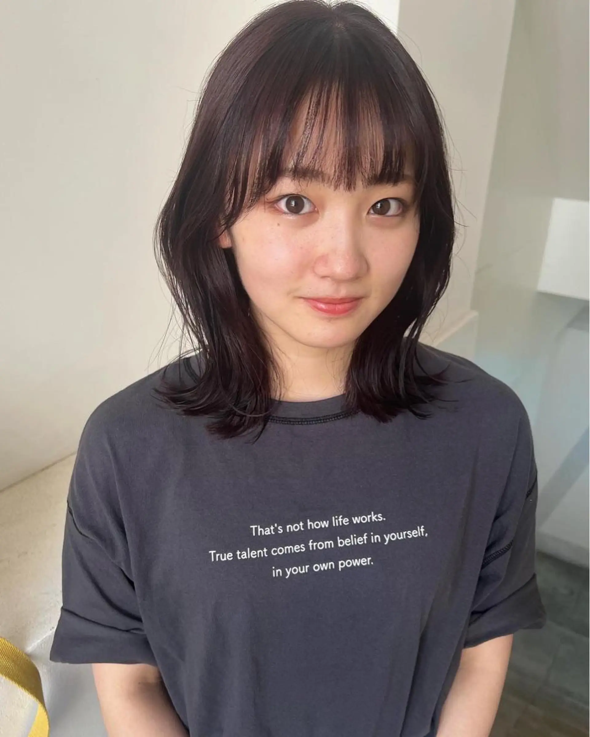 ミディアム カラー 顔周りカット/透明感 カラー✂️MEIのヘアスタイル