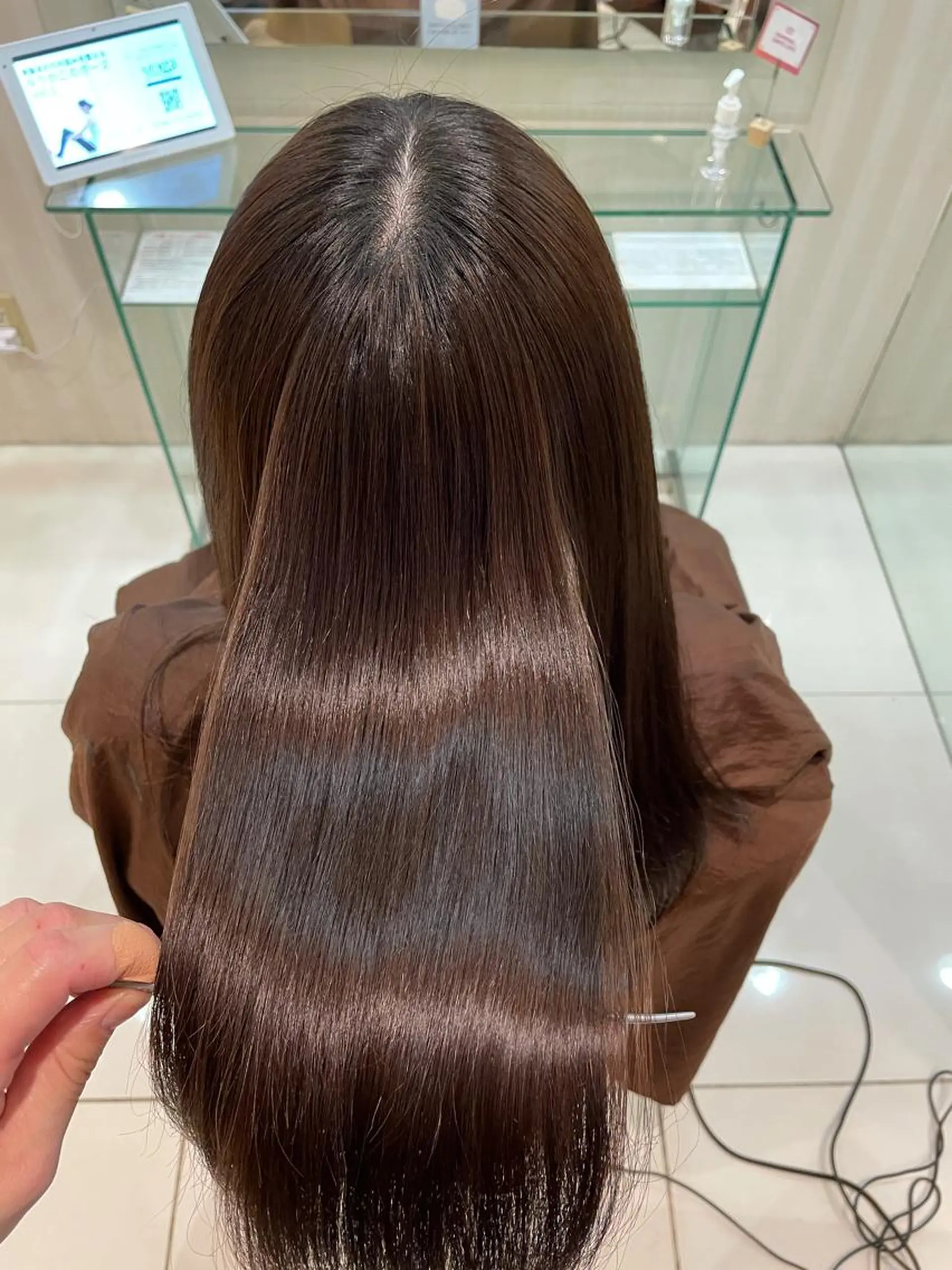 セミロング 縮毛矯正/髪質改善 EARTH髙橋のヘアスタイル