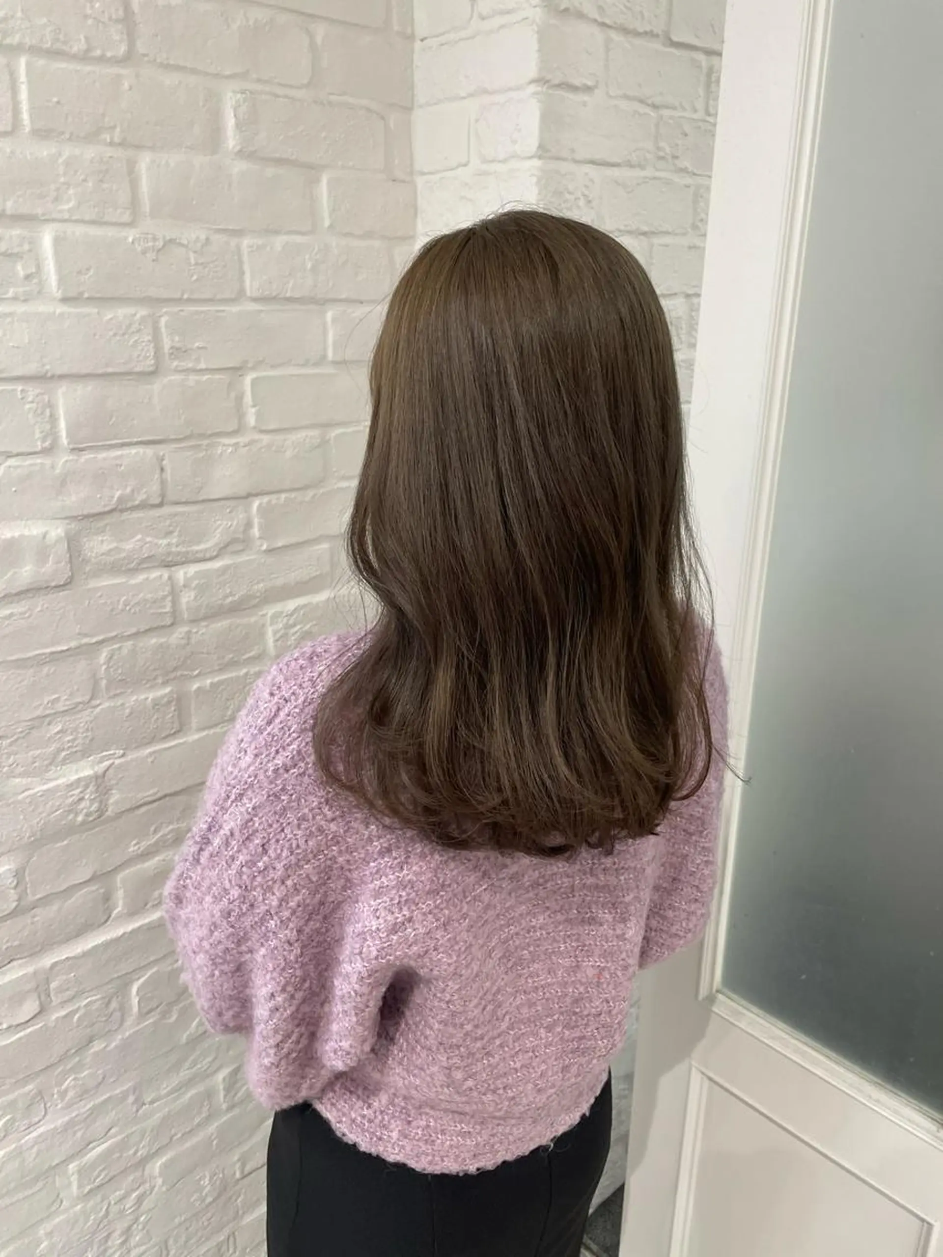 セミロング ヘアカラー 米津 優花のヘアスタイル