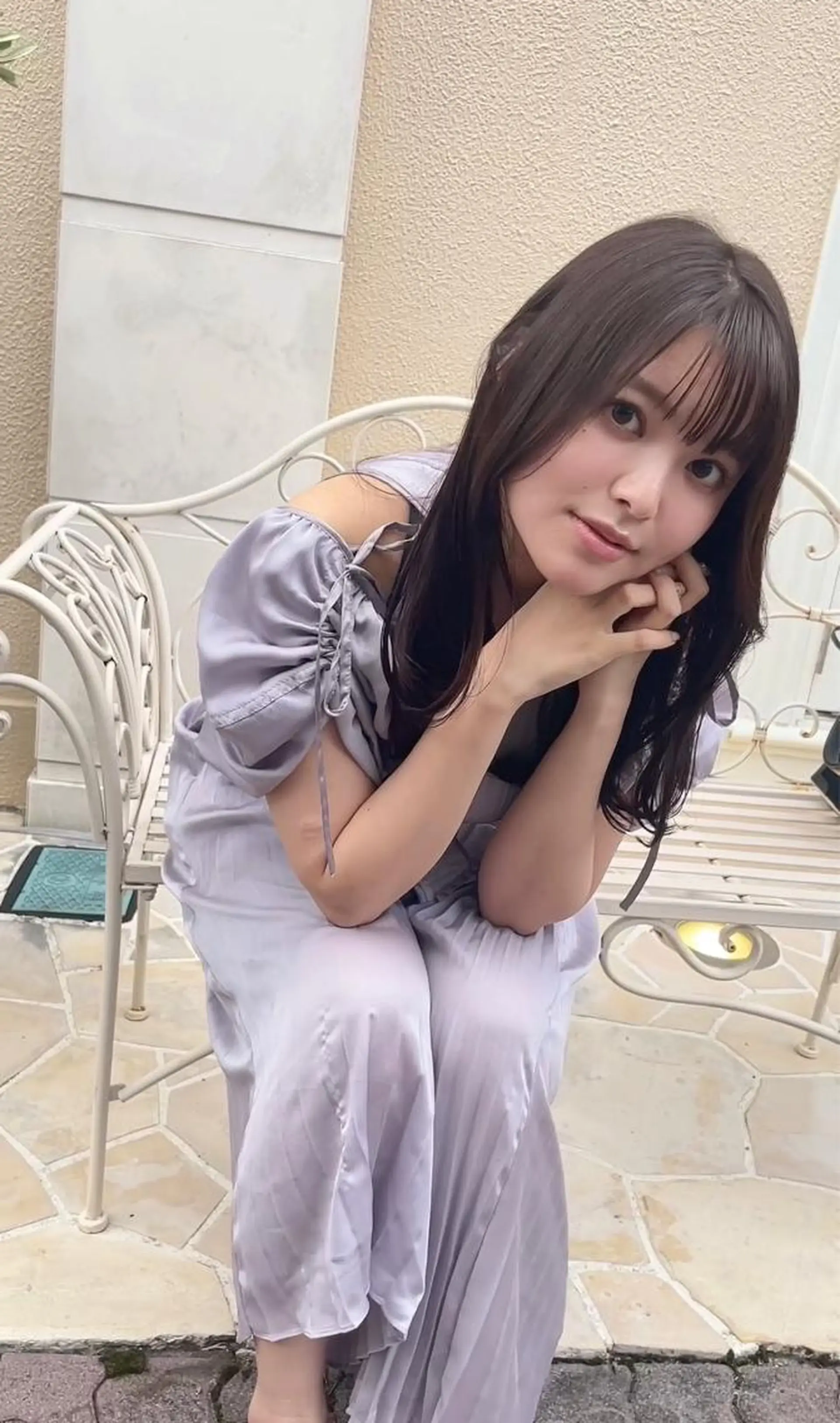 ロング カラー ベージュカラー 透明感カラー ラベンダーカラー ラベンダーベージュ カット ヘアカラー トリートメント BEBE所属・ご新規様限定 透明感カラーKANAのヘアスタイル