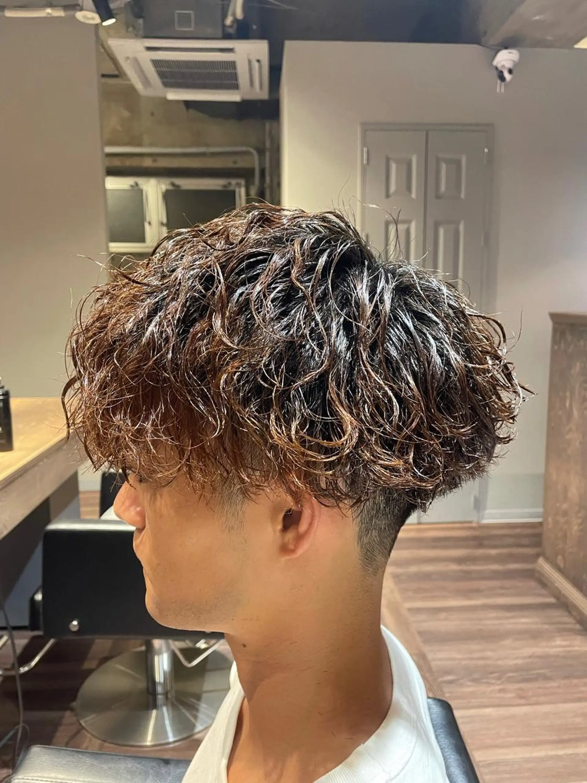 ショート パーマ カット パーマ 村上 翔平のヘアスタイル