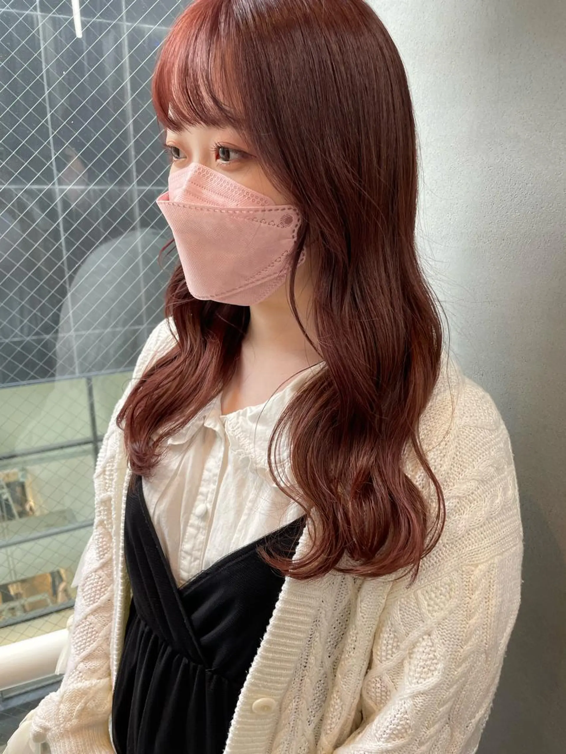 セミロング カラー ピンクカラー カット ヘアカラー 女性リピ90%🍨 🩷佐藤みずきのヘアスタイル