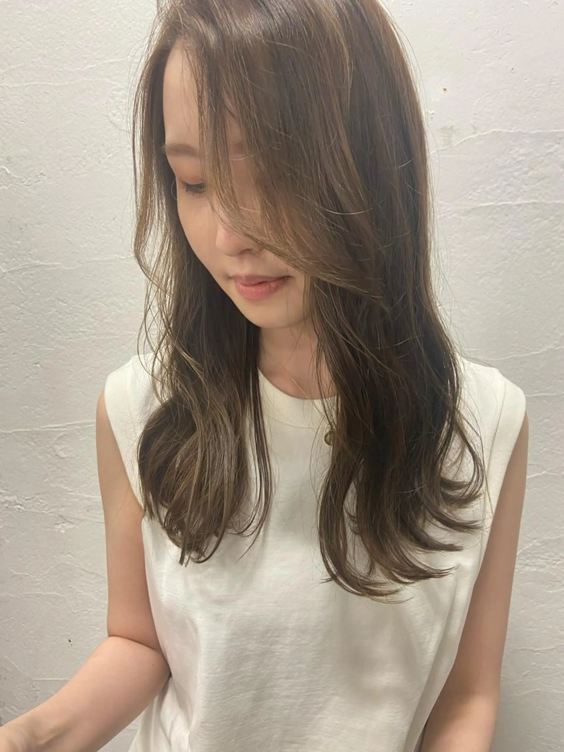 ロング カラー ヘアアレンジ ベージュカラー ハイライトカラー ハイライト ヘッドスパで脳を 整える✨chacoのヘアスタイル