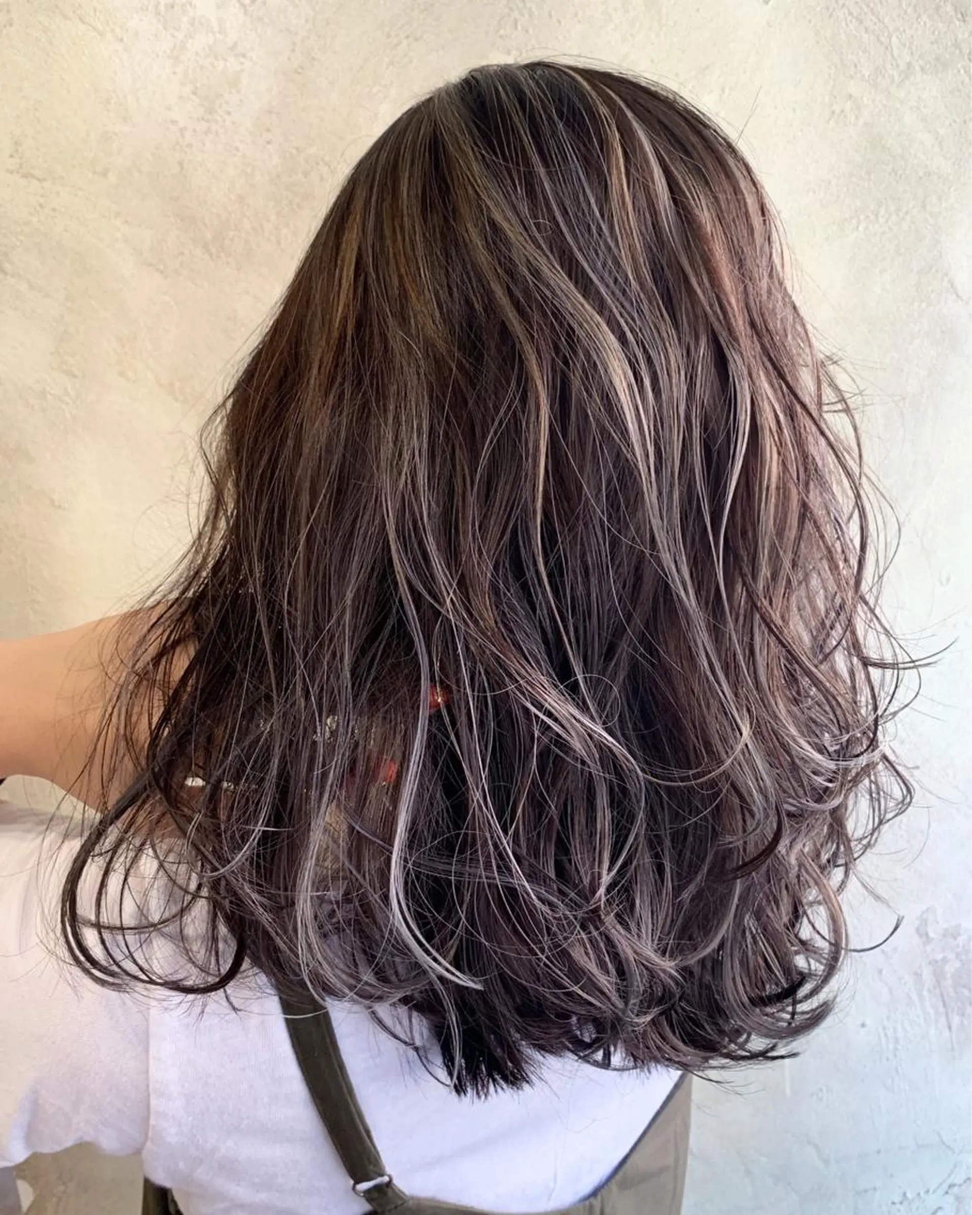 ミディアム カラー 沖縄東京2拠点美容師 mamicoのヘアスタイル