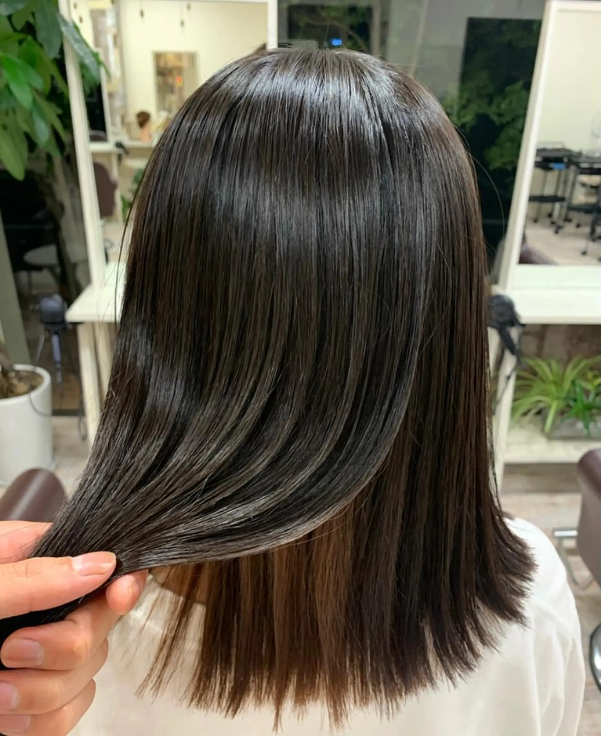 ロング 縮毛矯正 縮毛矯正 ROSEL末吉 海渡のヘアスタイル