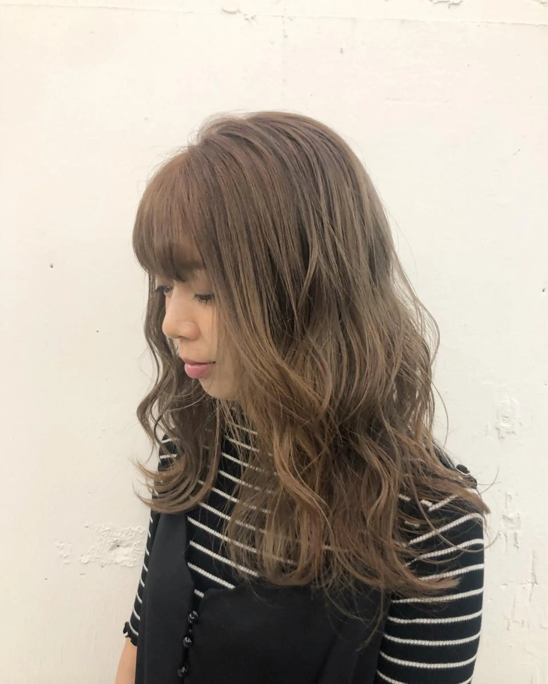 ロング カラーモデル募集 吉原佳穂💗のヘアスタイル