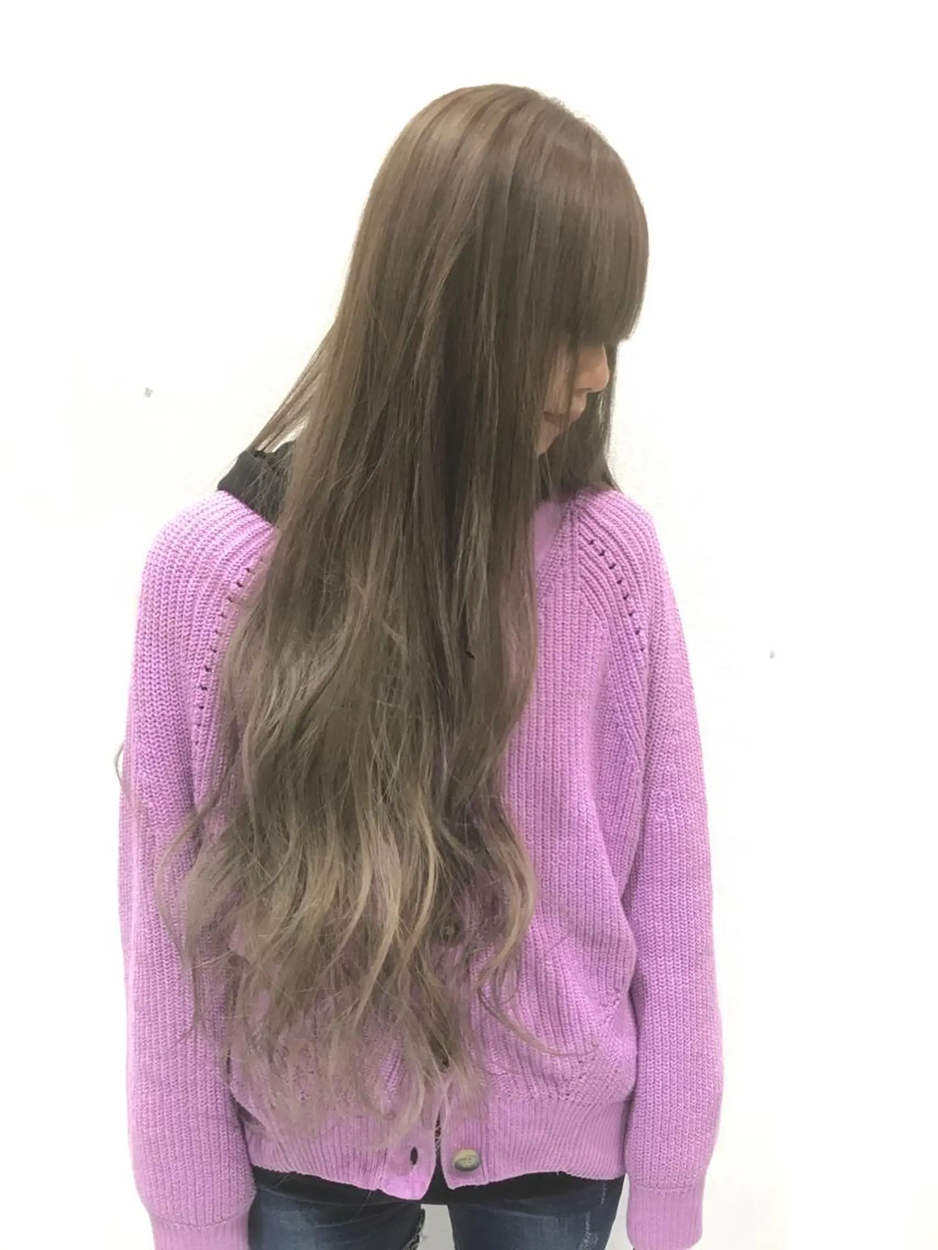 ロング ヘアカラー ブリーチカラー☆ 再生トリートメントのヘアスタイル