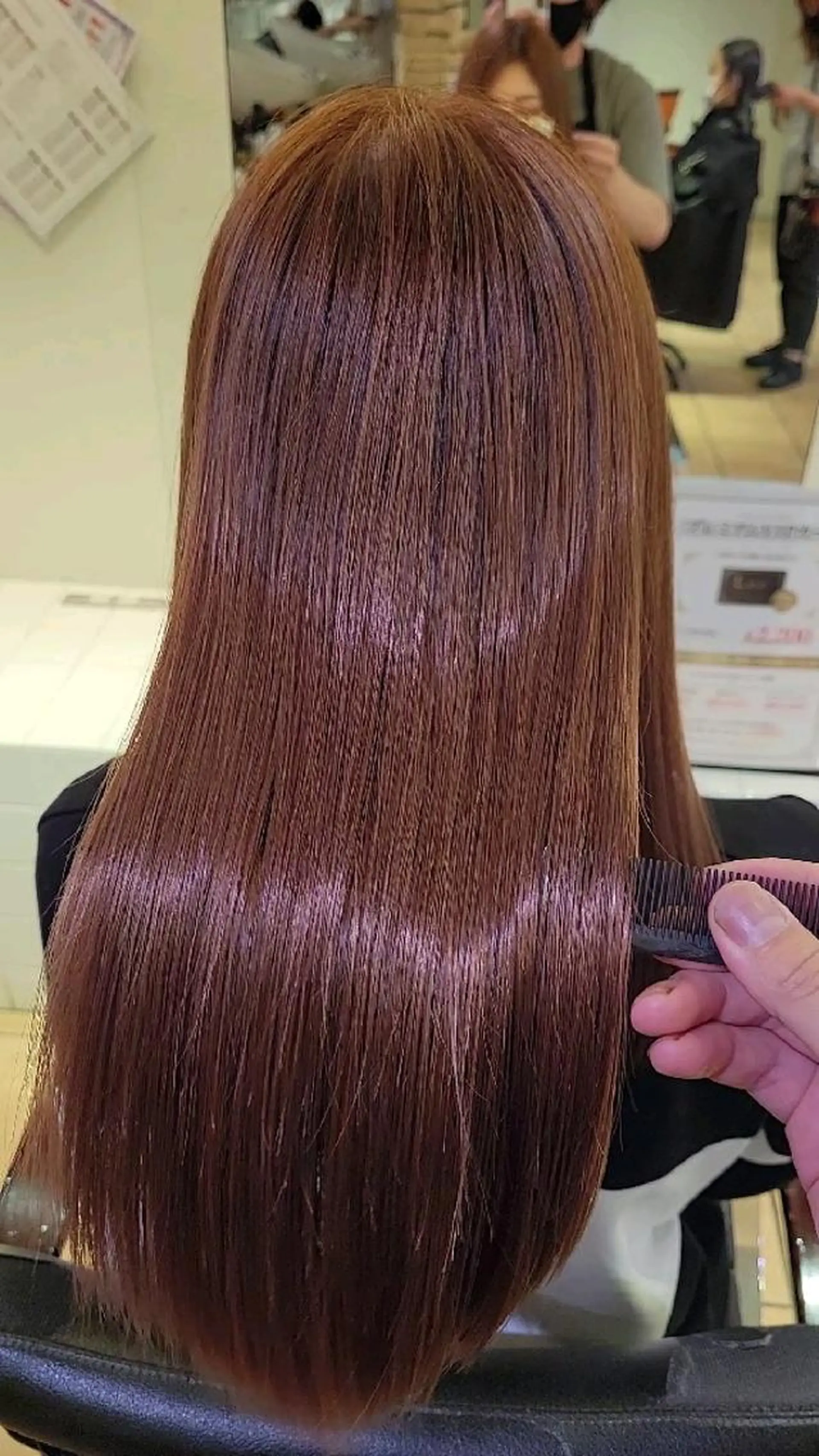 ミディアム 髪質改善 トリートメント カット ヘアカラー 縮毛矯正 トリートメント 【髪質改善美容師】t occa茨木篠原健太のヘアスタイル