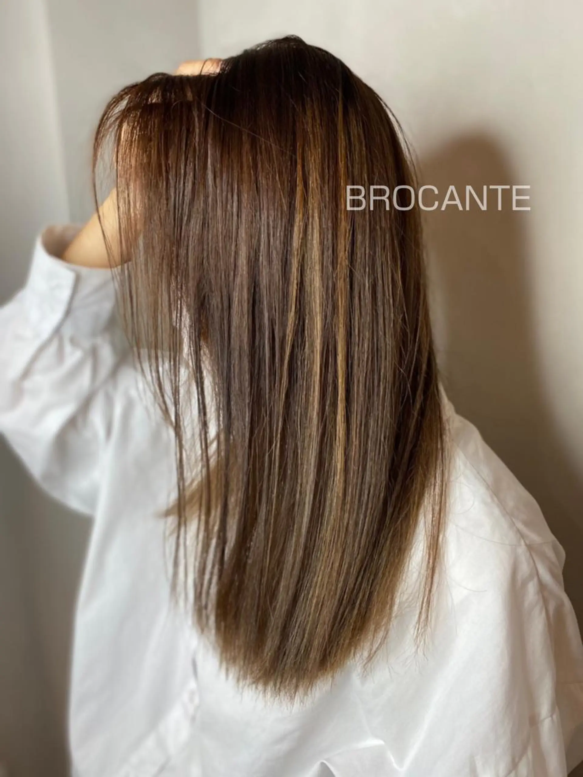 ロング カラー ハイライトカラー ハイライト トリートメント ヘアカラー BROCANTE立川 karasawa.nのヘアスタイル