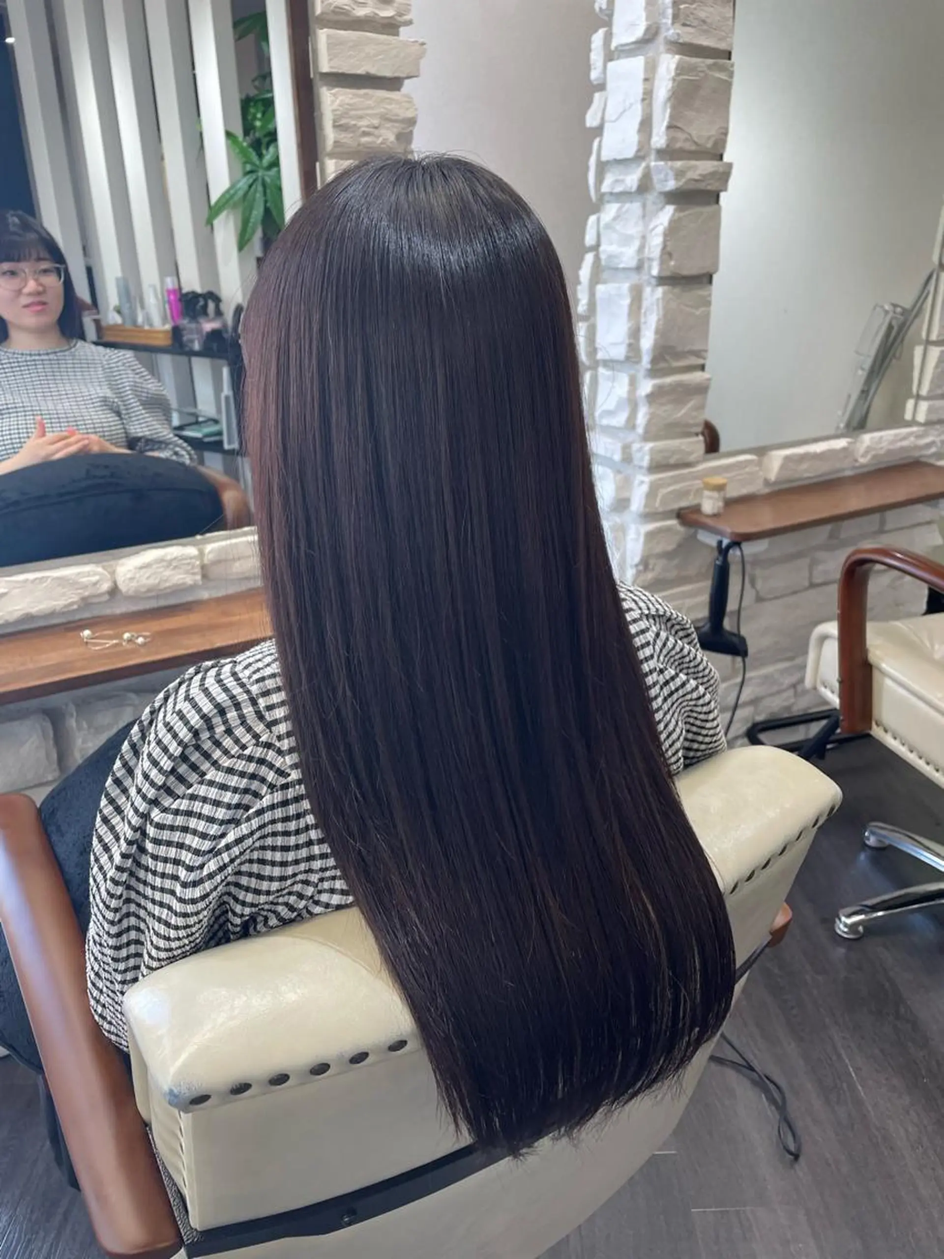 ロング 髪質改善 トリートメント 三上 晃一のヘアスタイル