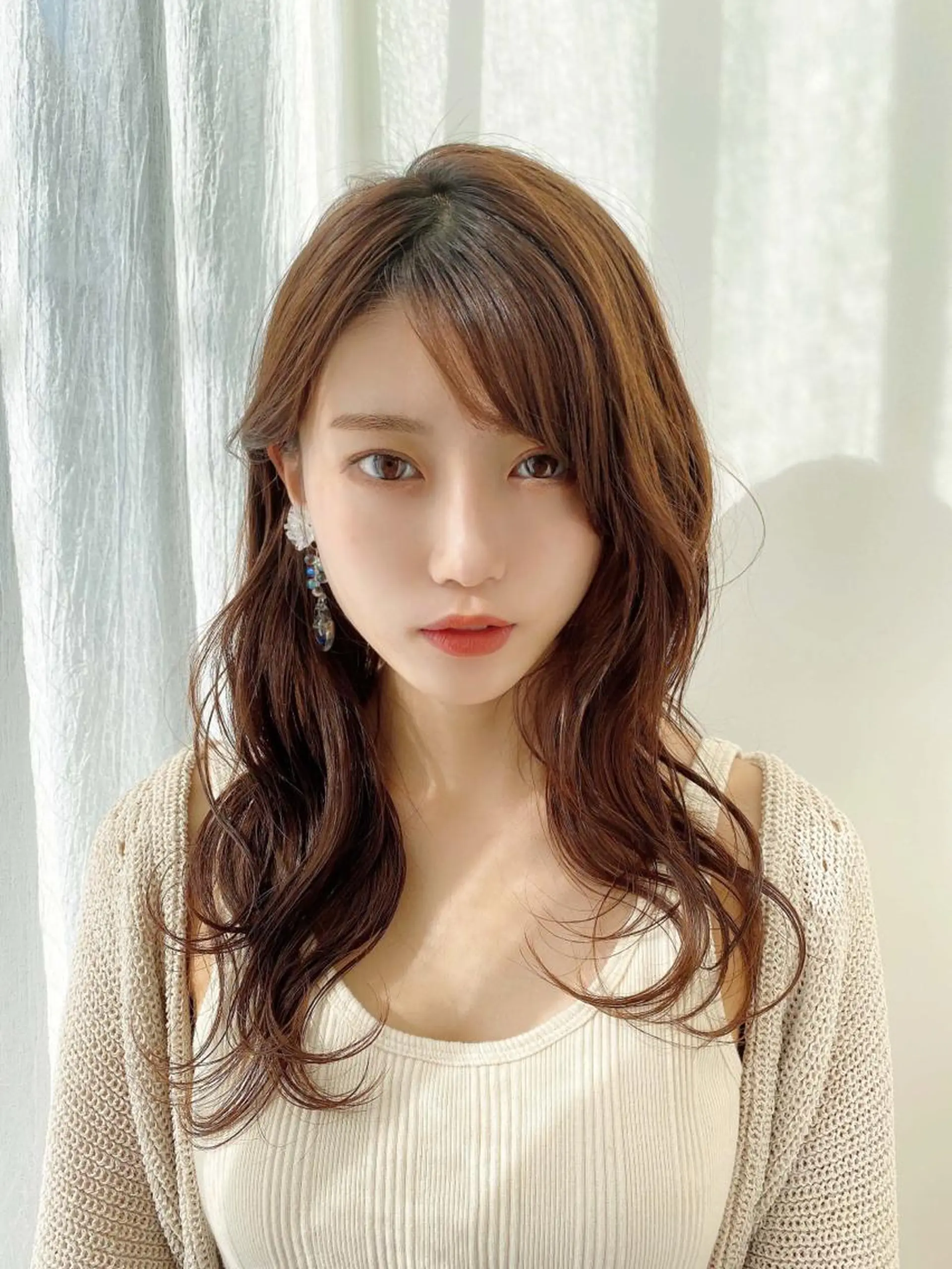 ロング ヘアカラー トリートメント 透明感/ツヤ髪/ さら艶/前田祥汰のヘアスタイル