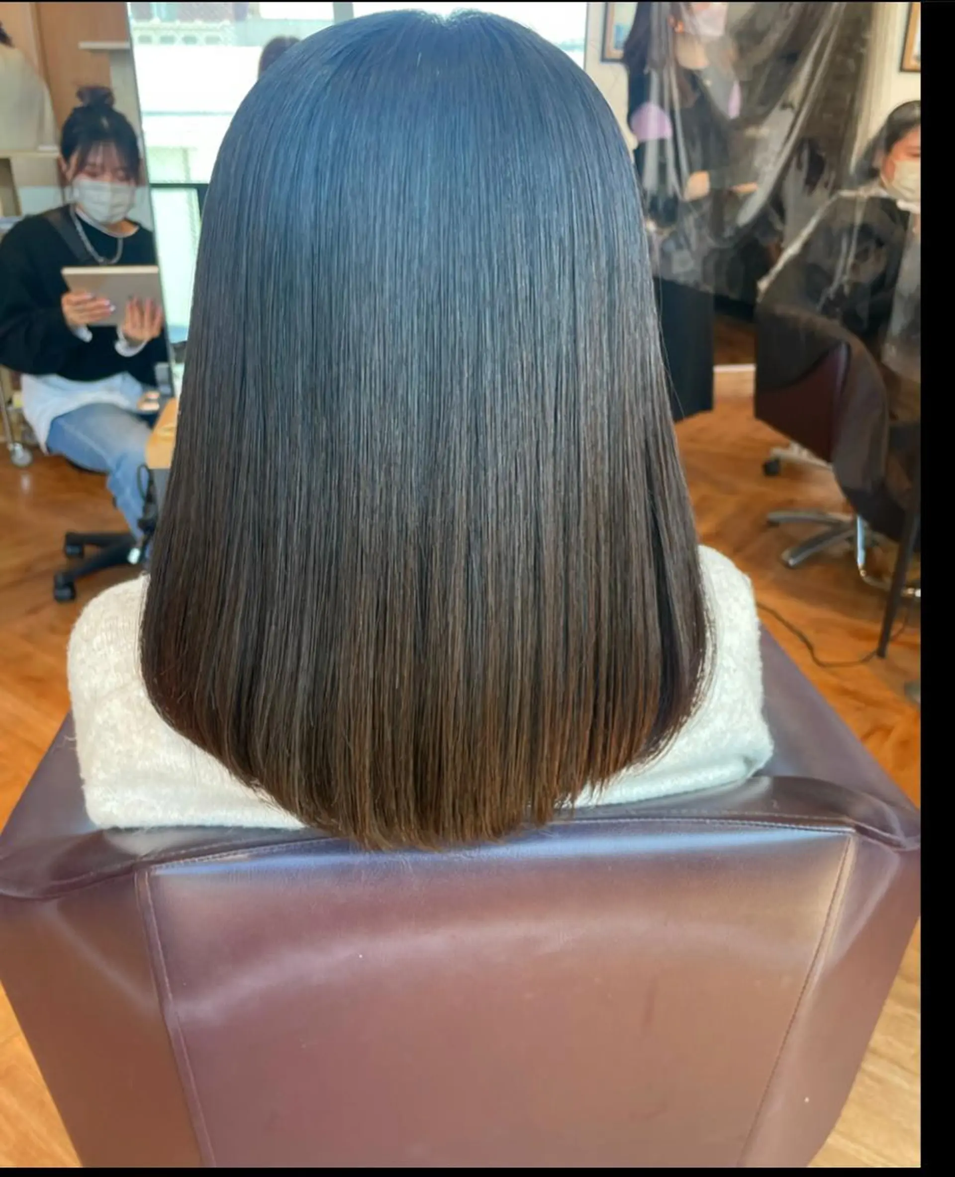 ミディアム 縮毛矯正 🌿透明感ヘア 園田　朱梨🌿のヘアスタイル