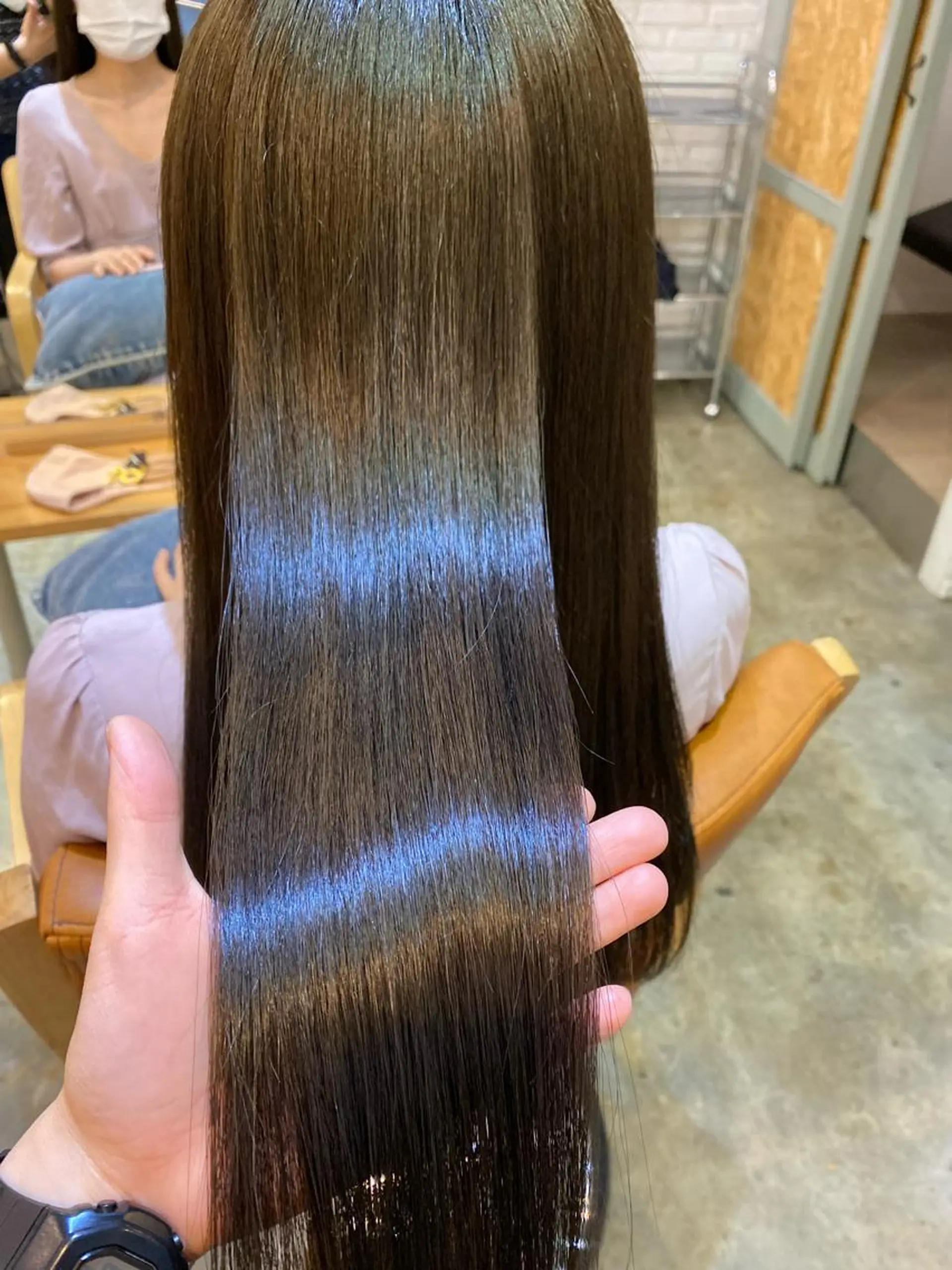 ロング カラー ヘアカラー トリートメント やまぐち あやみのヘアスタイル
