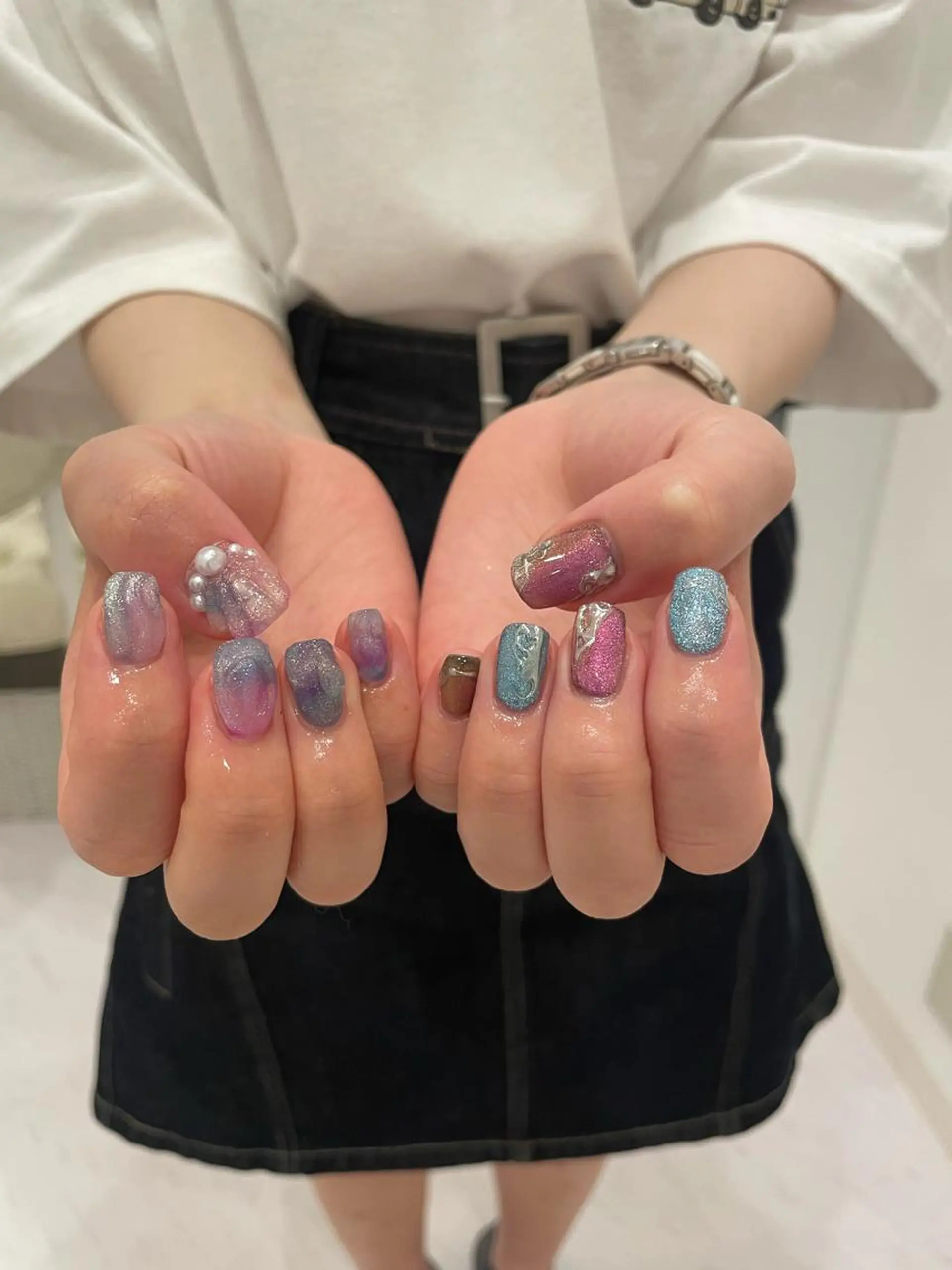 ネイル 束感まつ毛/ネイル/ LED♥KIRARAのマツエク・マツパデザイン