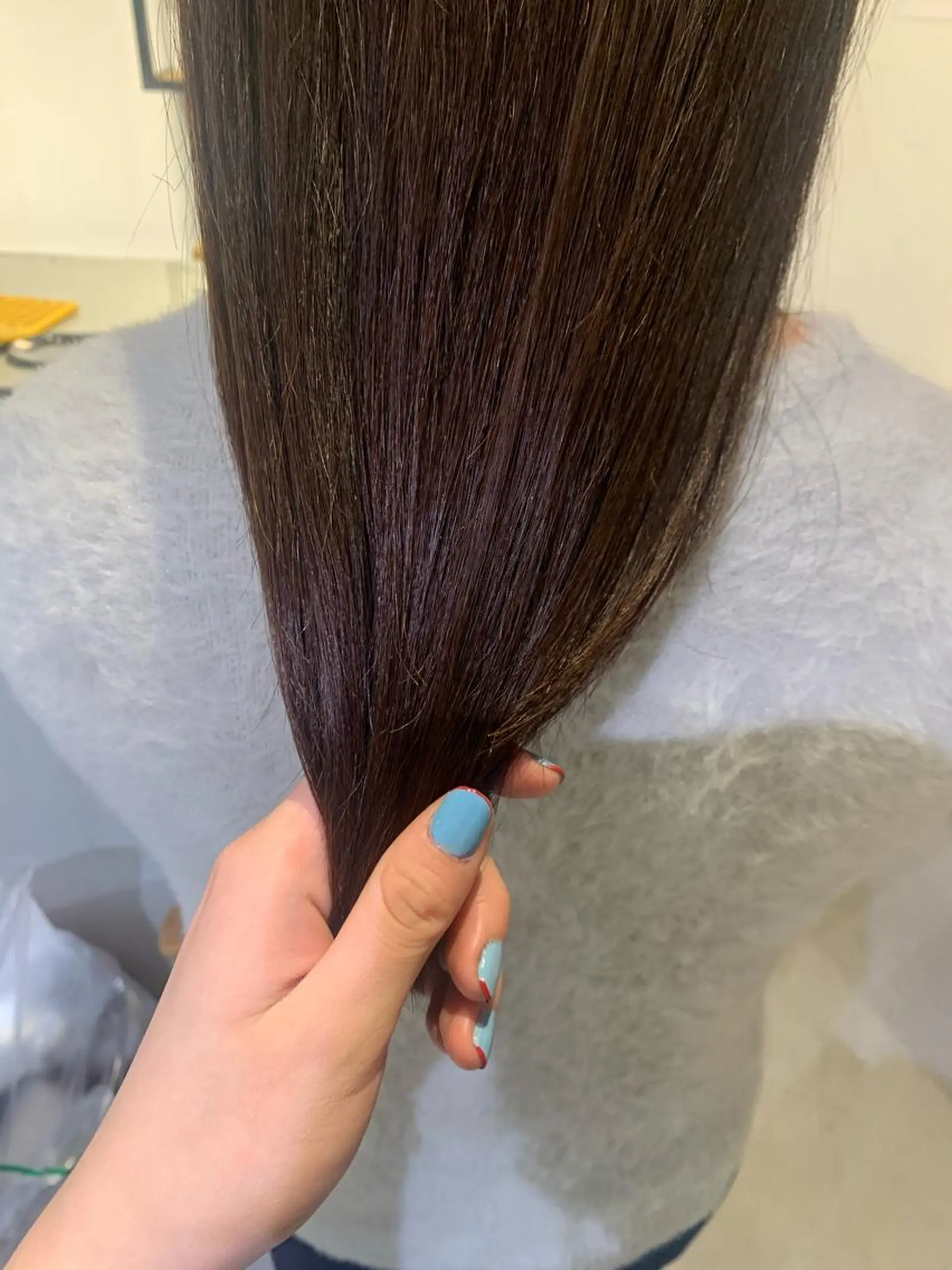 ロング カラー パーマ トリートメント ヘアカラー トリートメント 江原 実来のヘアスタイル