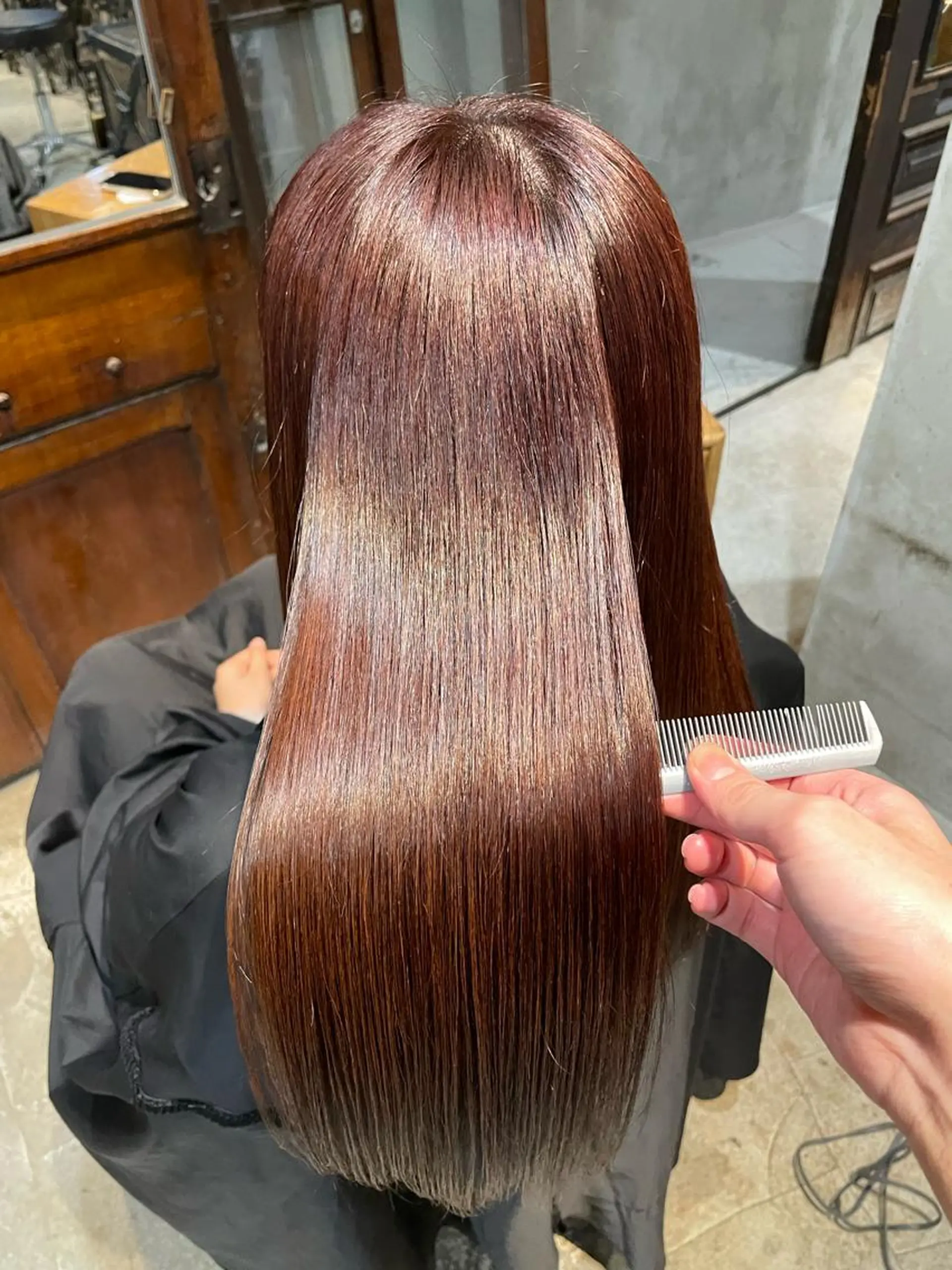 ロング カラー ヘアアレンジ ブラウンカラー ピンクカラー ピンクブラウン 髪質改善 ヘアカラー トリートメント 🌿透明感/レイヤー 🌿TATSUKIのヘアスタイル