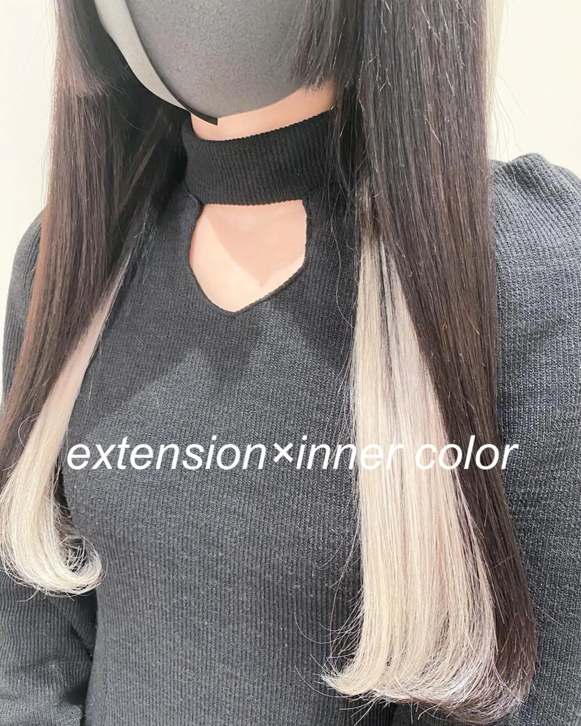 セミロング 横浜🍒ルーツカラー エクステ／RIEのヘアスタイル