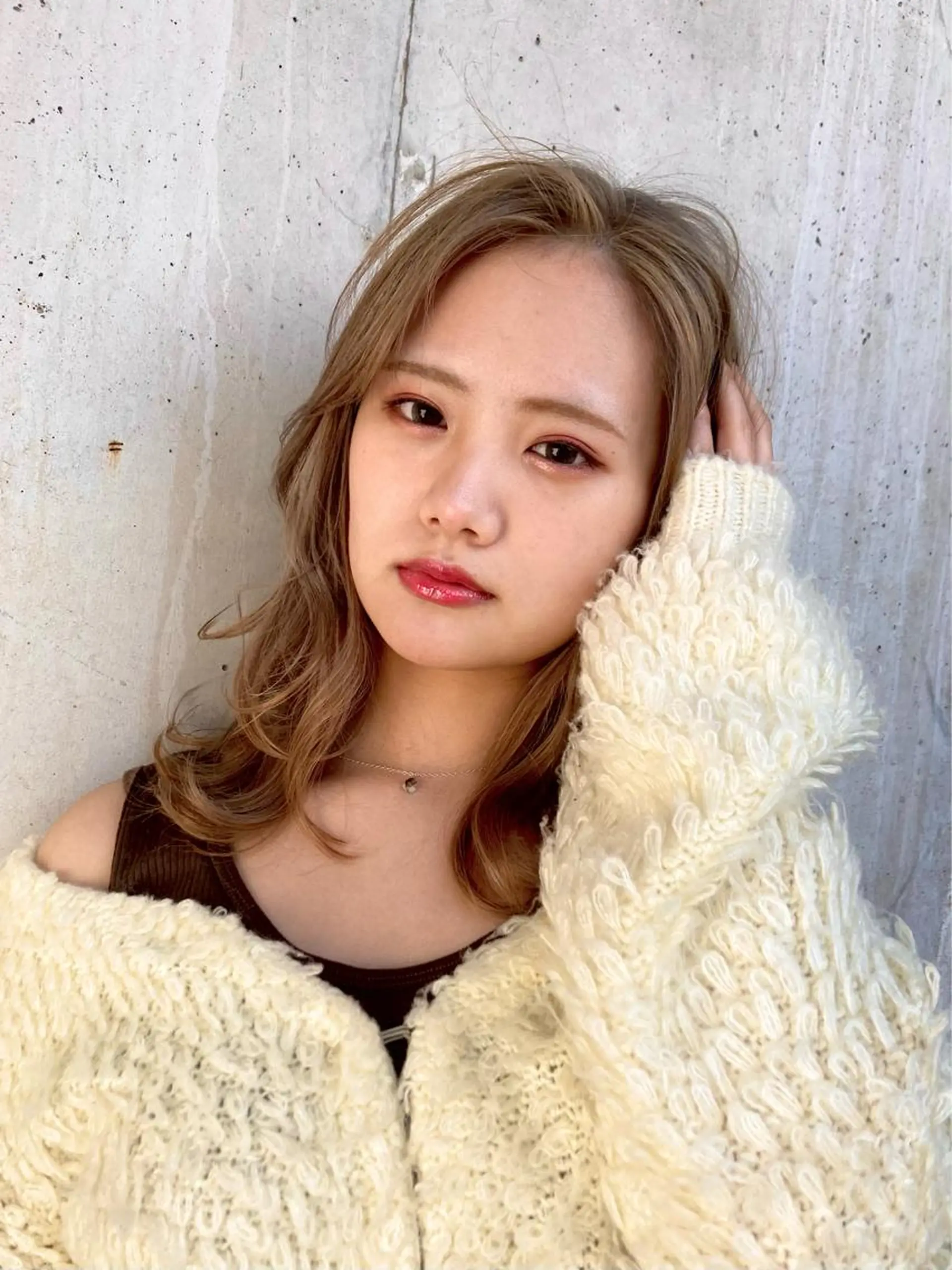 セミロング ヘアカラー トリートメント 梅山 美侑のヘアスタイル