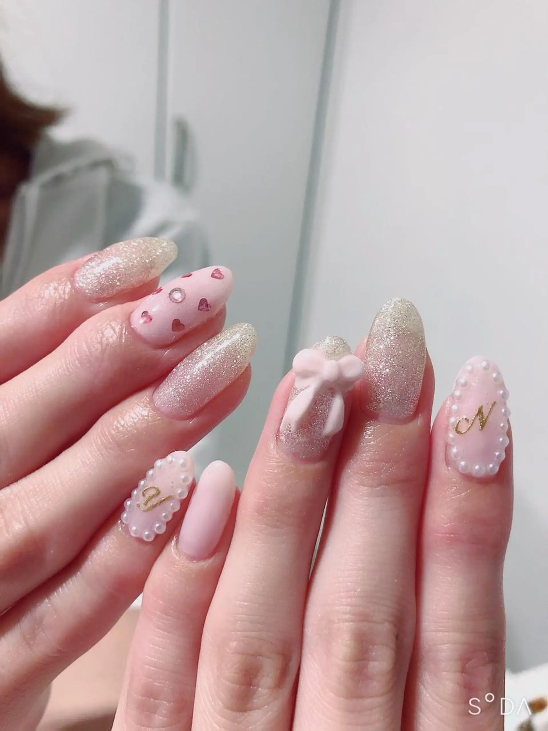 ネイル リボン ハンドネイル * haruのネイルデザイン