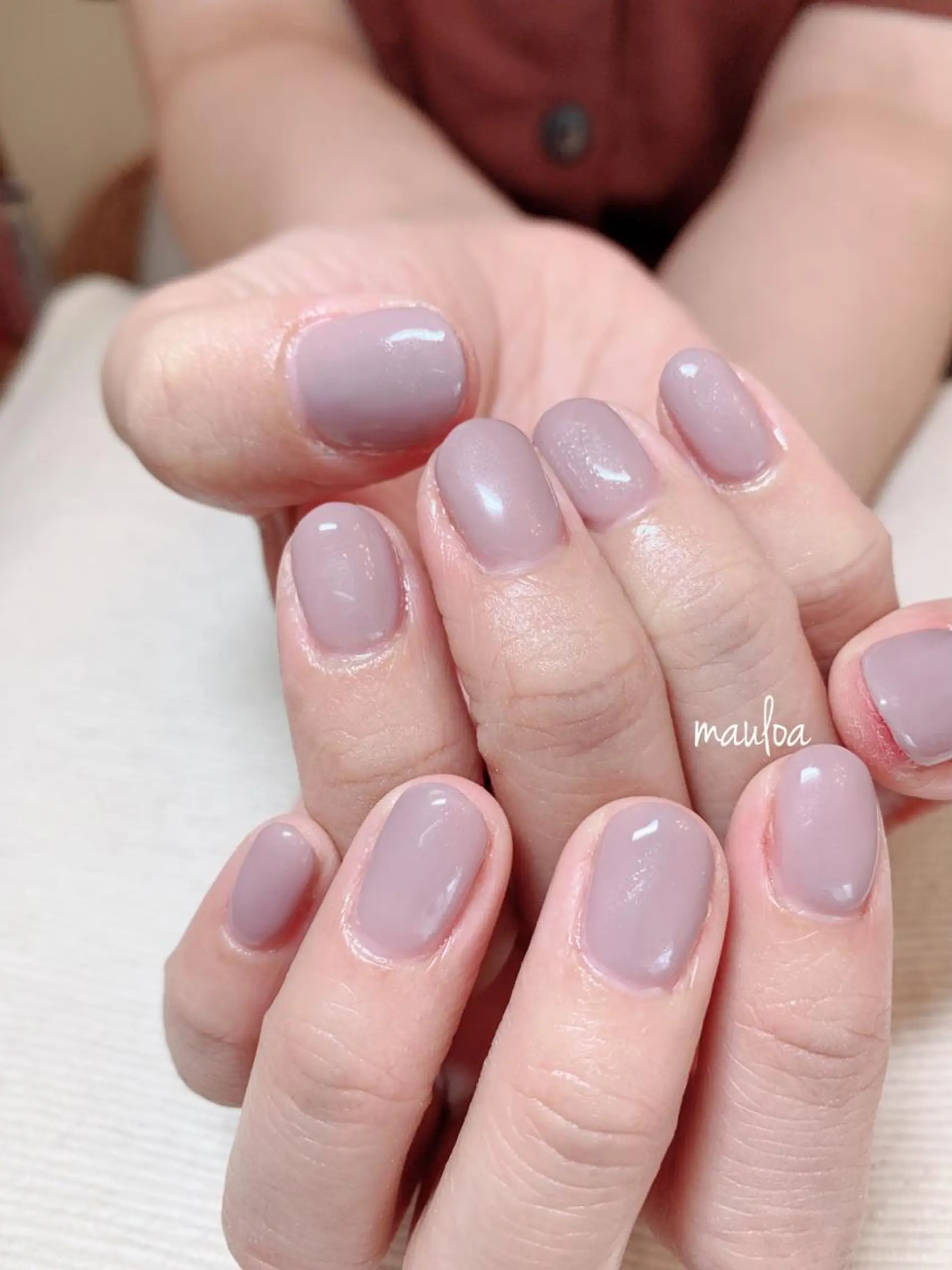 ネイル ワンカラーネイル パープル pipi..所属・pipi ..のネイルデザイン