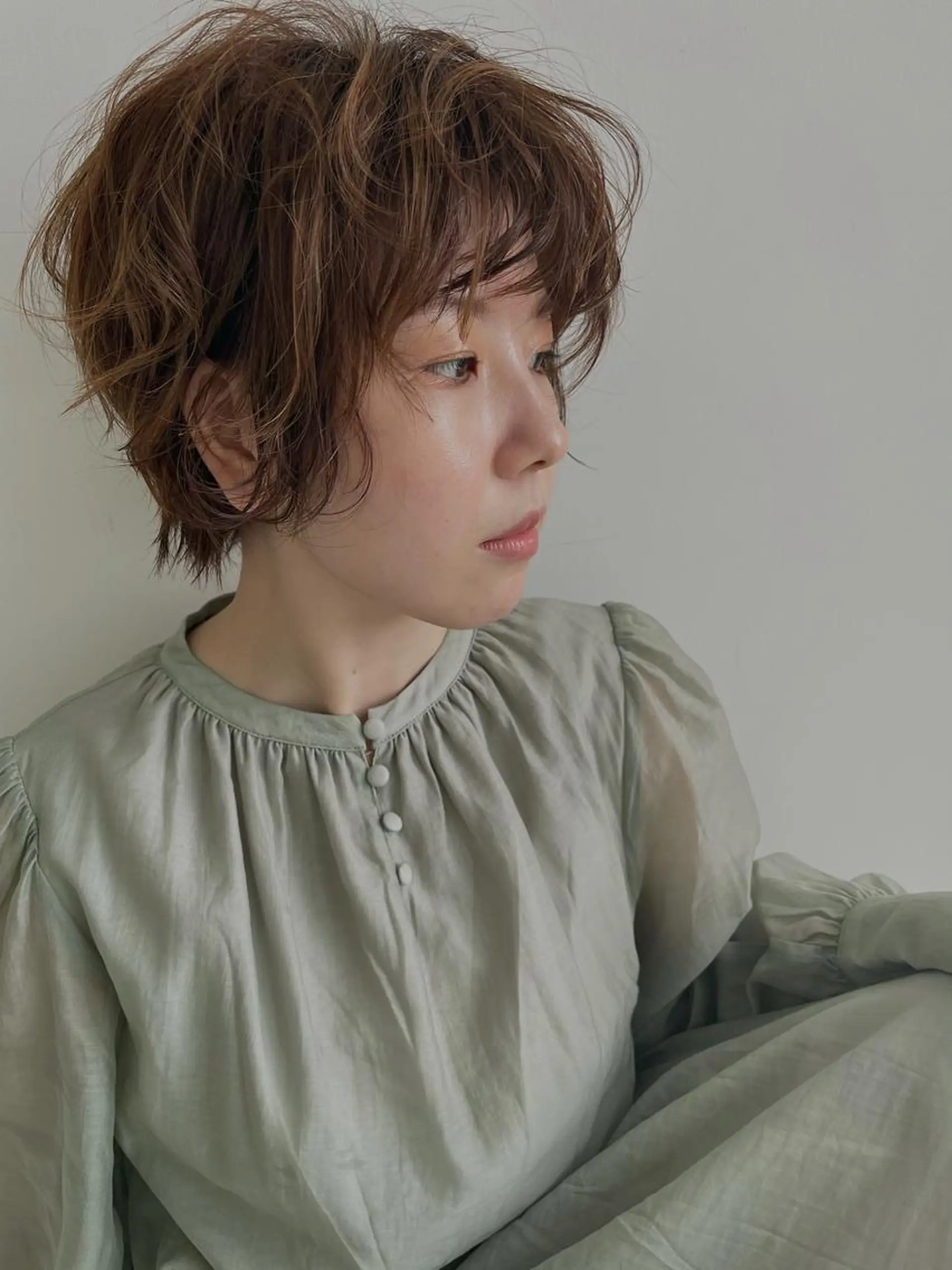ショート うる艶レイヤーカット hinakoのヘアスタイル