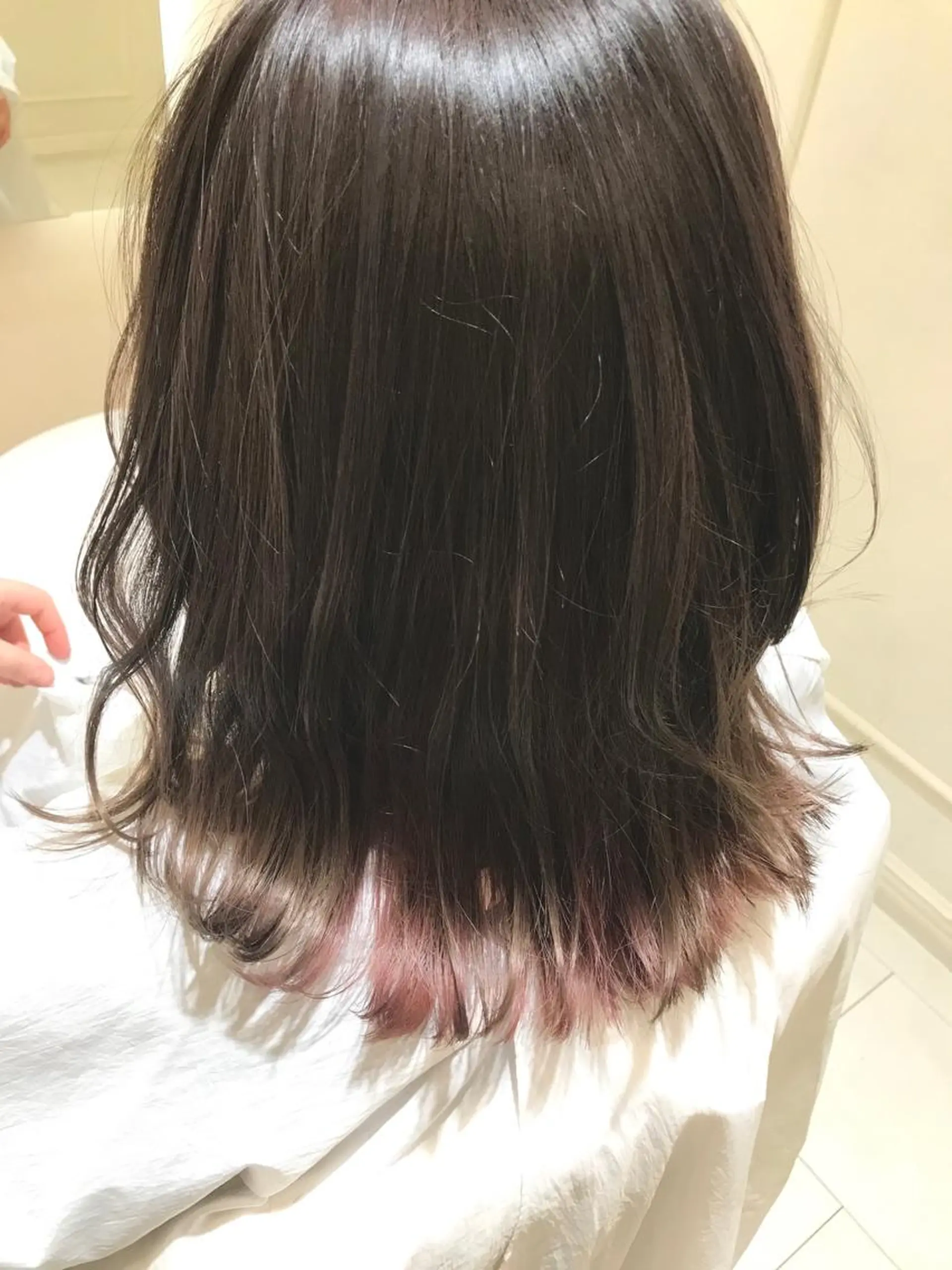 カラー デザインカラー インナーカラー 🍒顔周り/レイヤー /韓国風/アリサ🍒のヘアスタイル