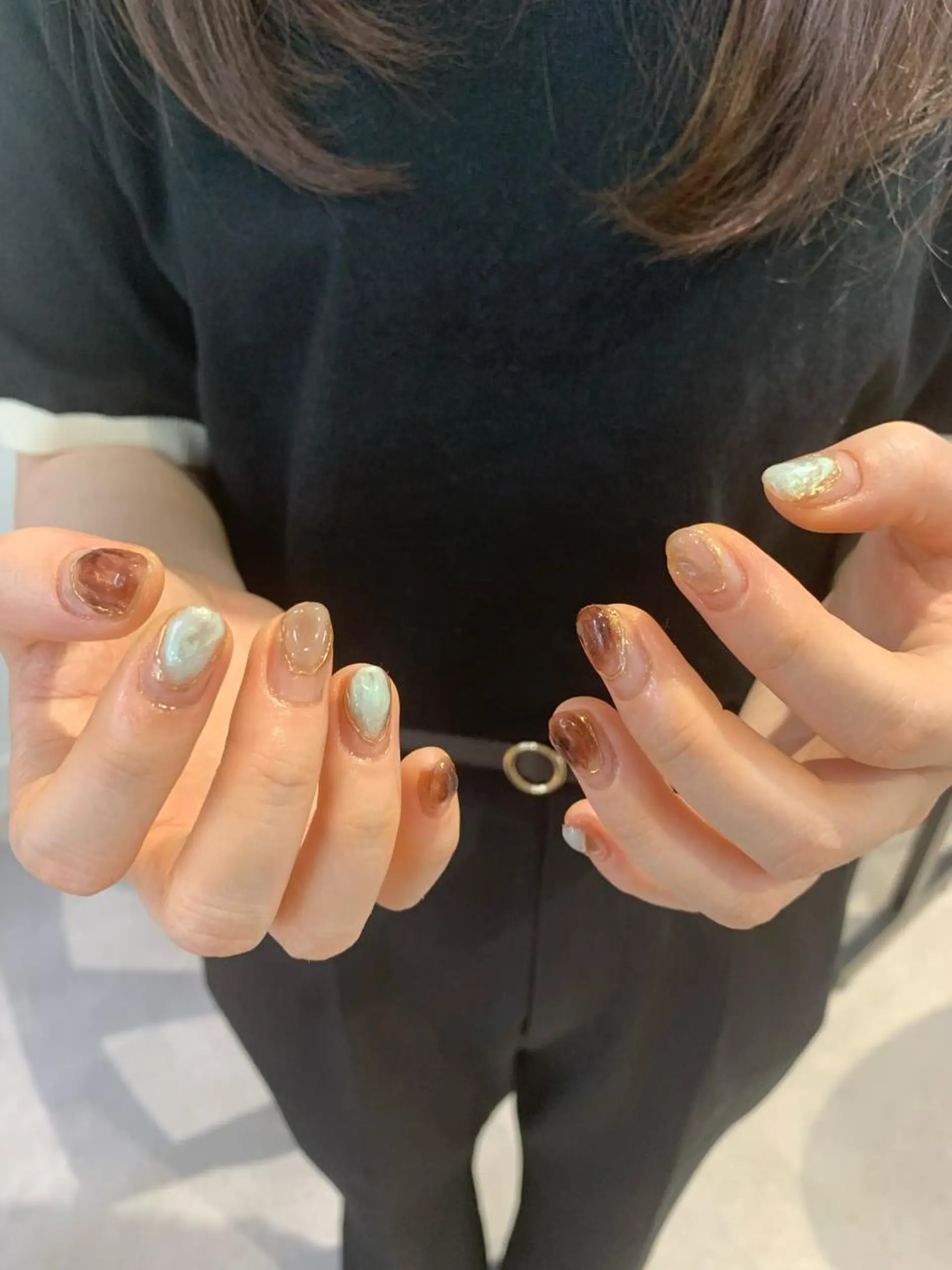 ネイル クリアネイル マキノ ユイのネイルデザイン