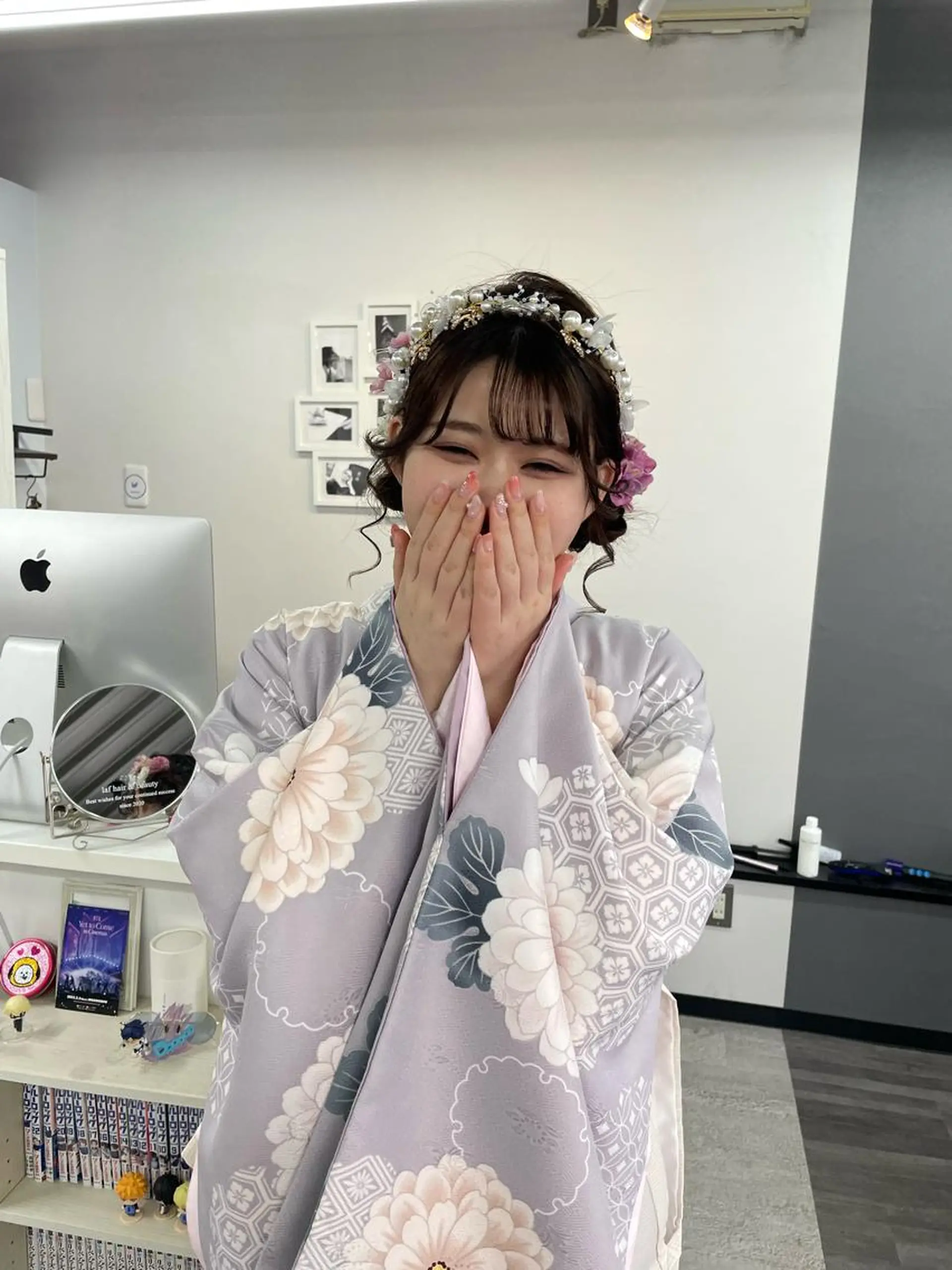 ヘアアレンジ お団子ヘア 卒業式のヘアスタイル オノ アカネのヘアスタイル