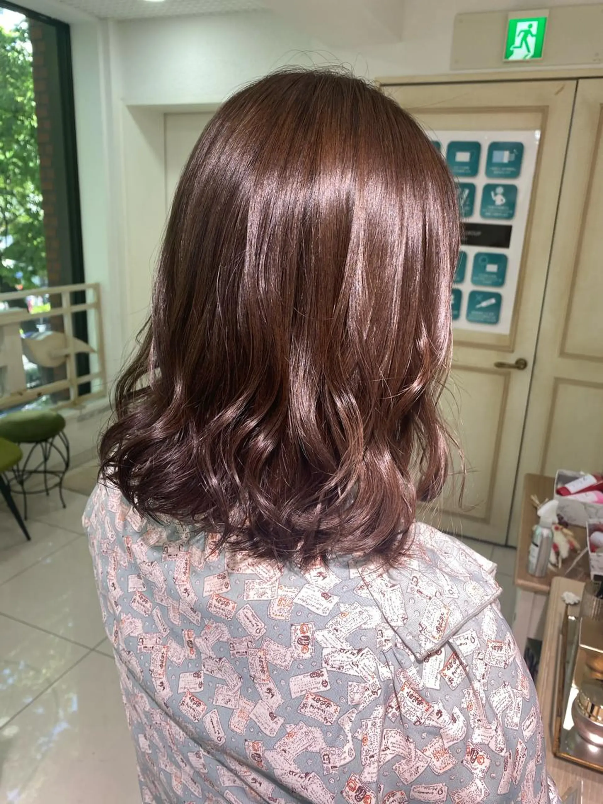 セミロング カラー ヘアアレンジ 透明感カラー 古山 結季🌙🖤のヘアスタイル