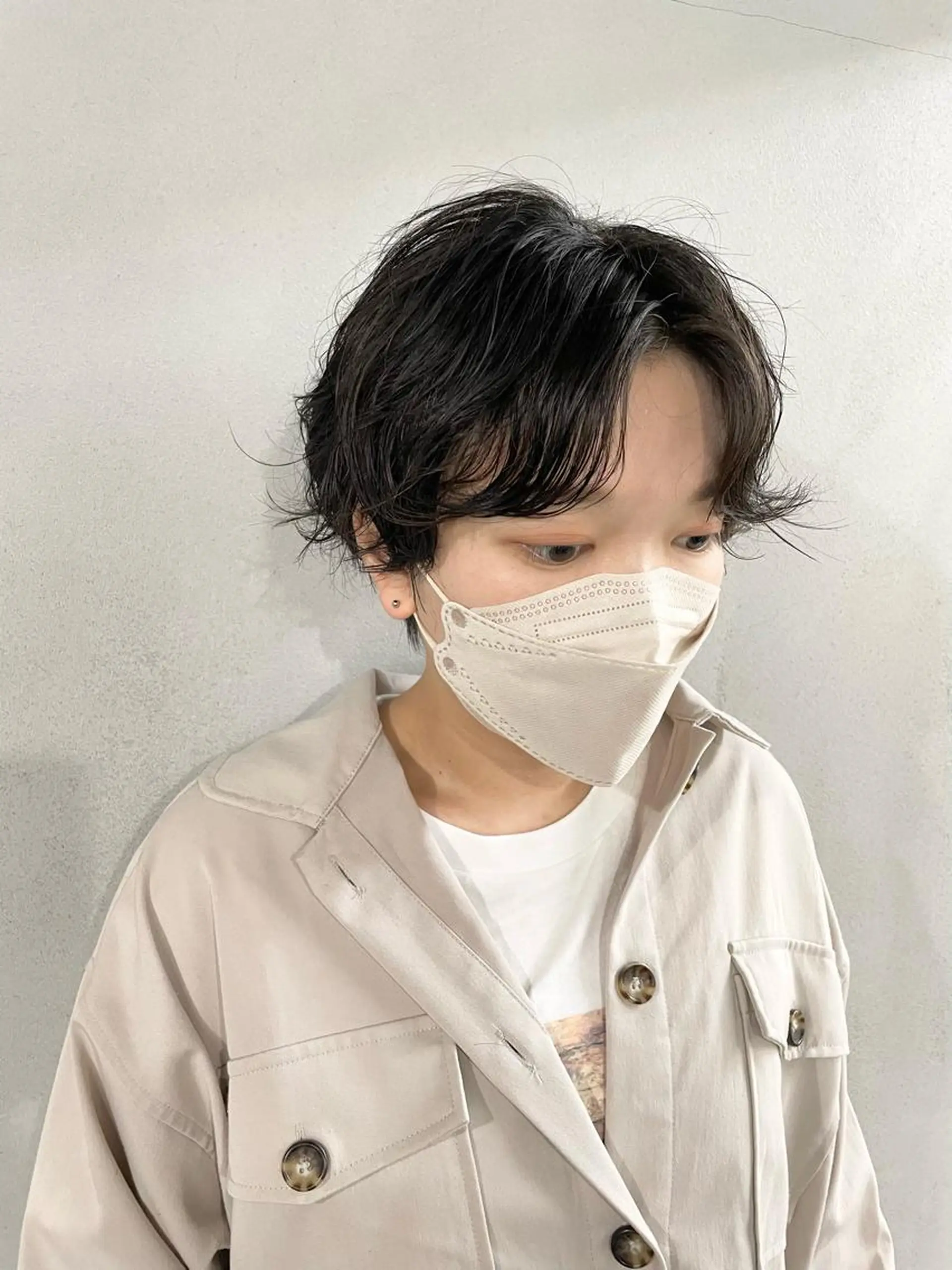 ショート カラー パーマ ヘアアレンジ メンズ キッズ ネイル マツエク・マツパ アイブロウ センターパート メンズパーマ ニュアンスネイル ニュアンスパーマ #tag 稗田綾加のヘアスタイル