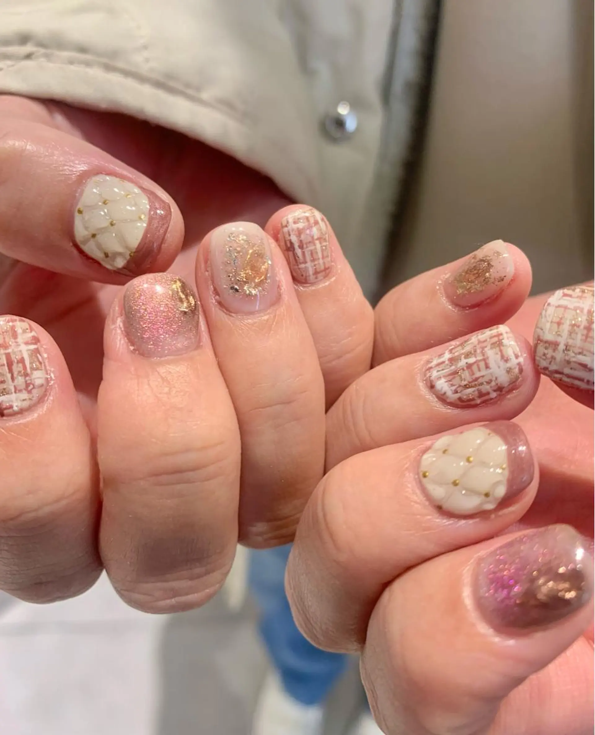 ネイル ピンク ハンドネイル Kureha/ネイル トレンドヘアのマツエク・マツパデザイン