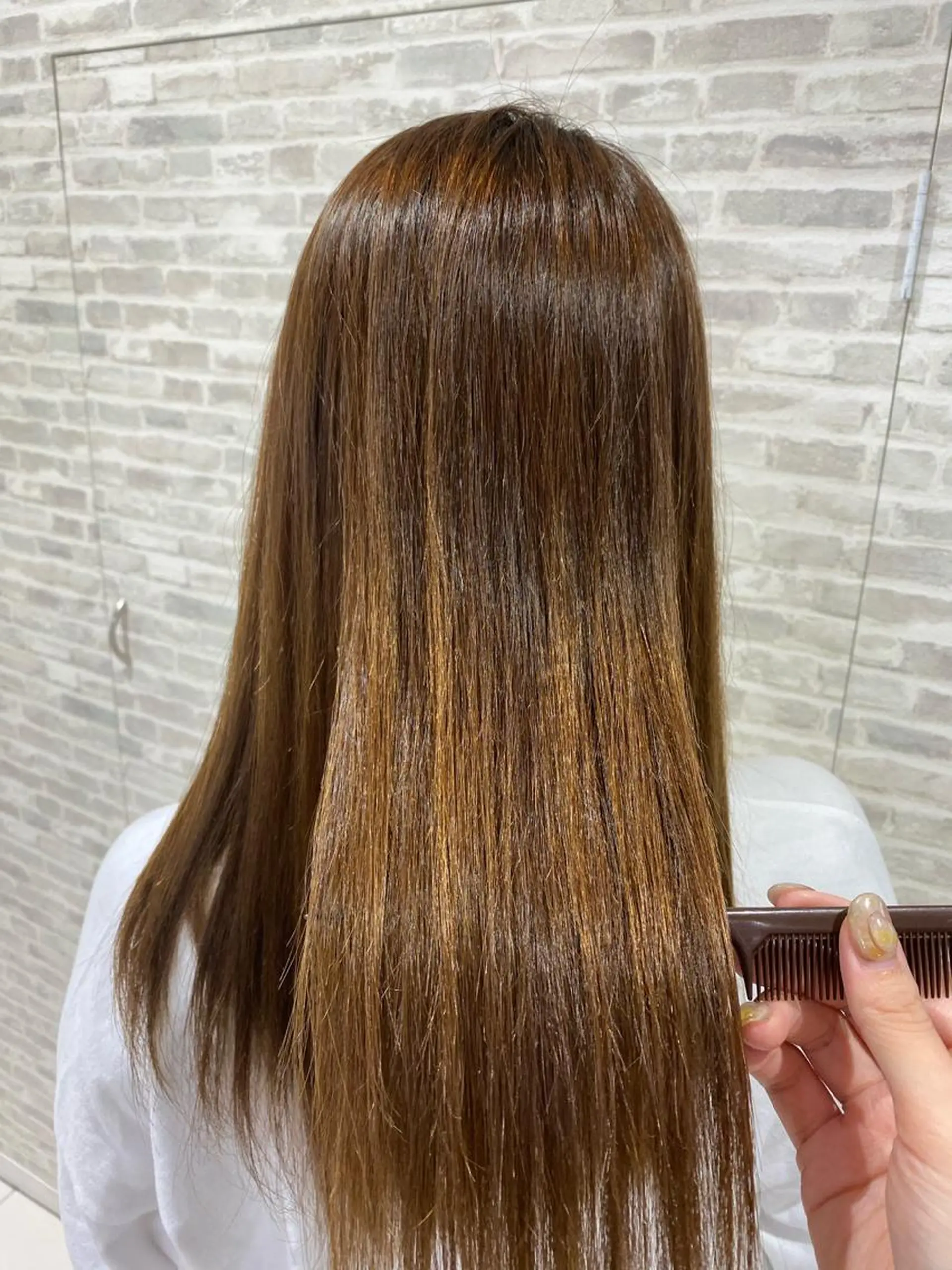 セミロング カット ヘアカラー トリートメント ✨圧倒的ツヤ髪✨ 小野あすかのヘアスタイル