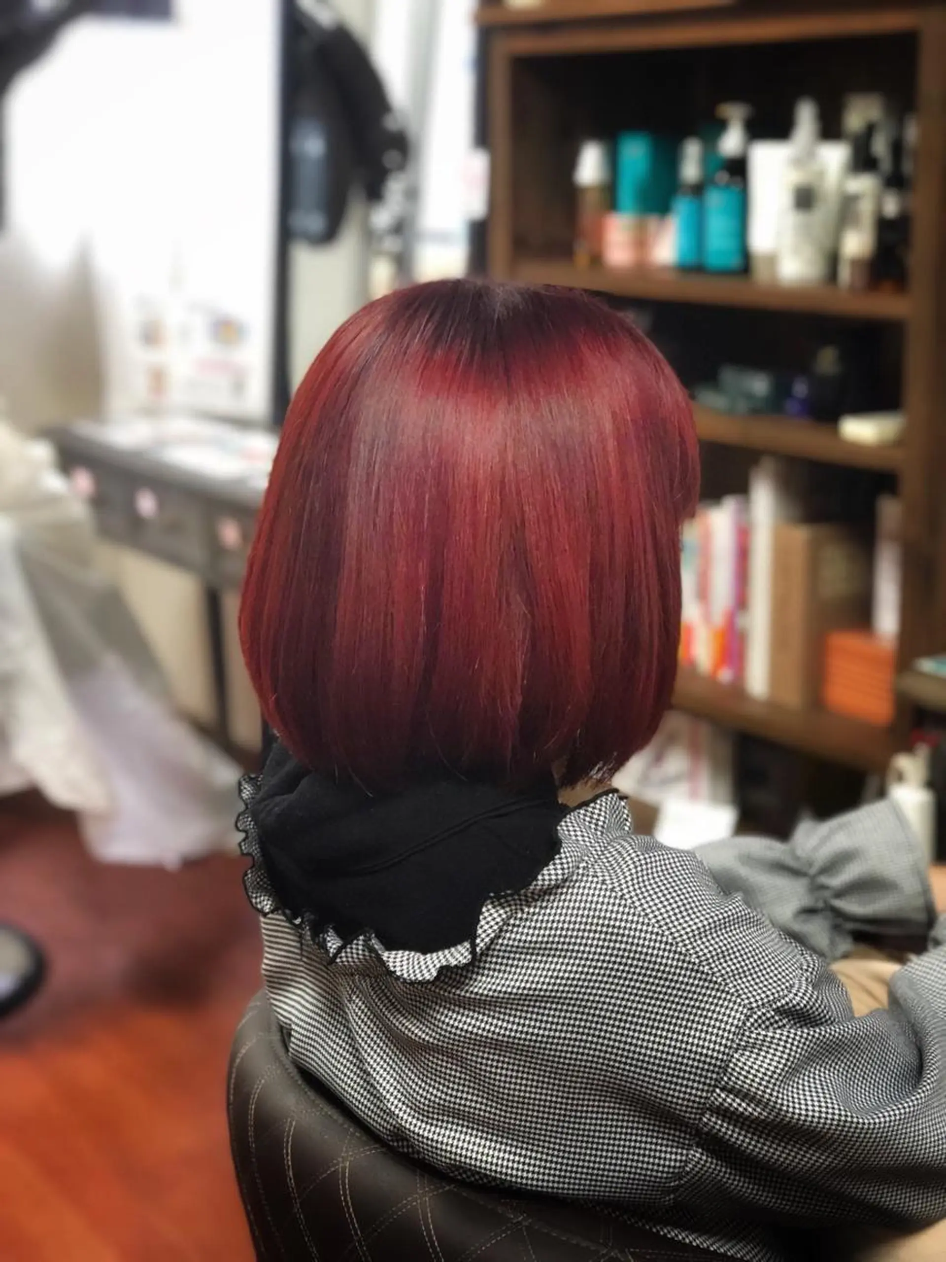 ミディアム カラー ブリーチ ダブルカラー 是枝 さくらのヘアスタイル