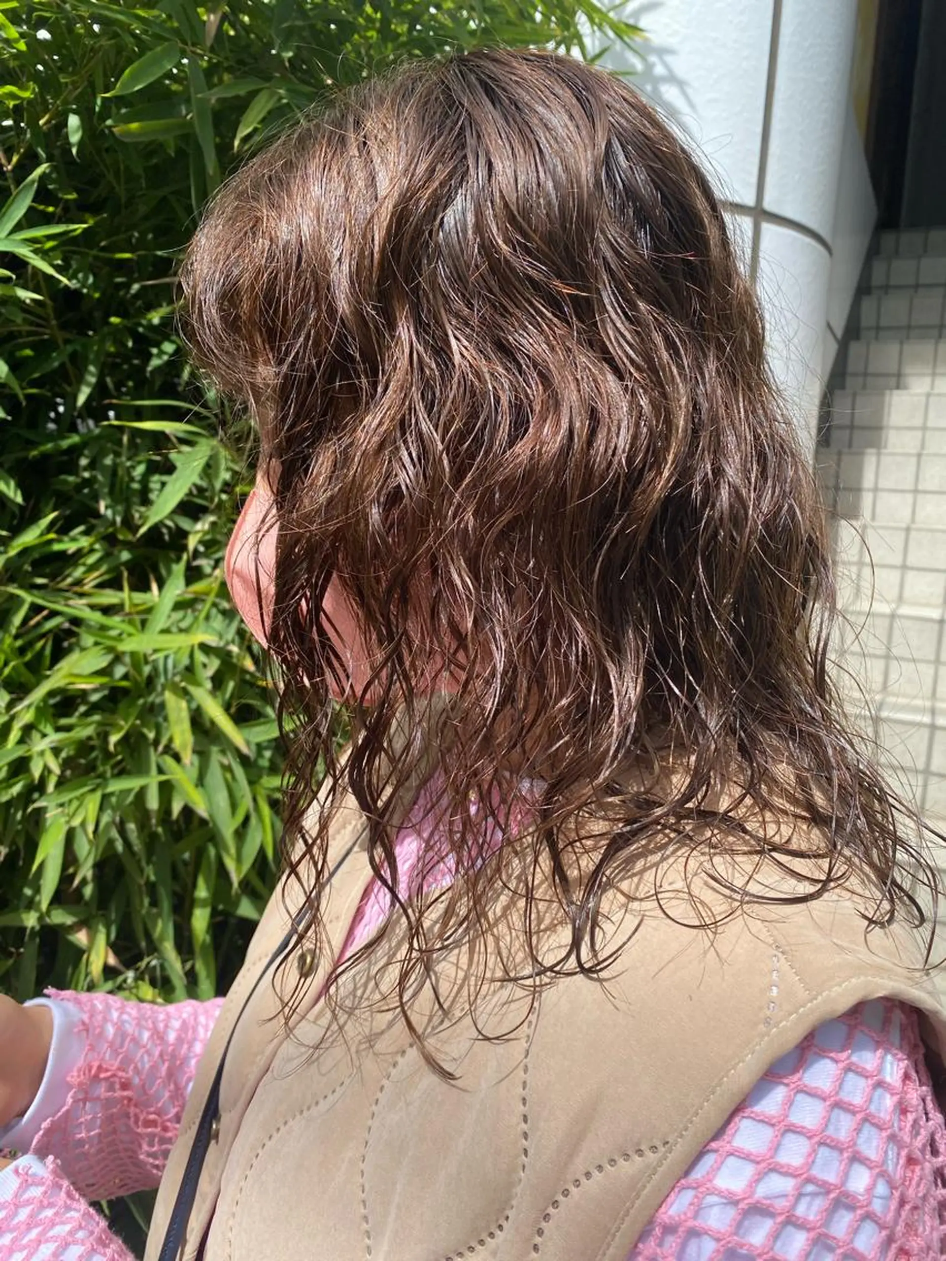 セミロング カラー パーマ カット パーマ トリートメント Hayashi Shioriのヘアスタイル