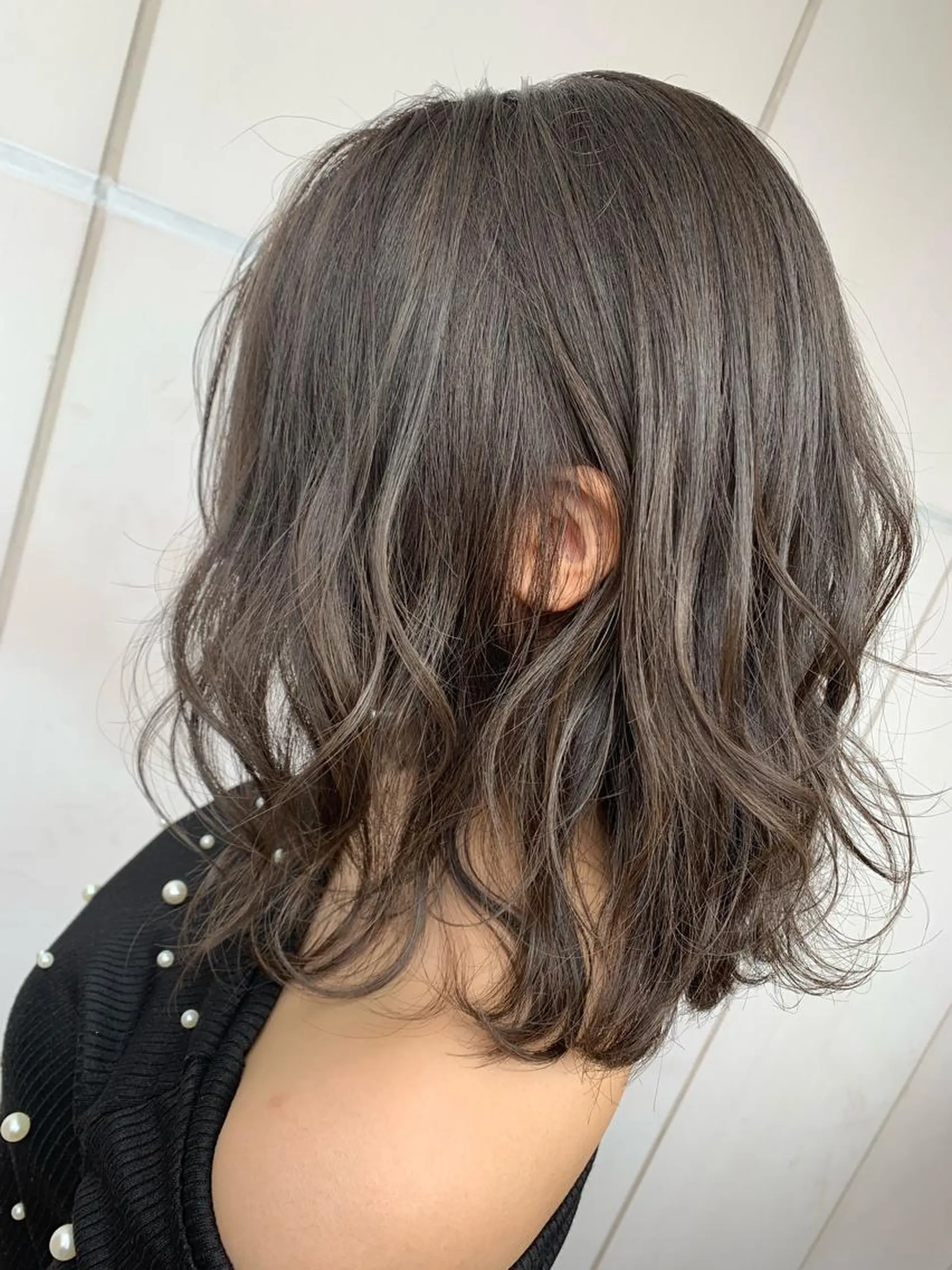 ミディアム カラー ヘアカラー トリートメント 髪質改善will hairdesignのヘアスタイル