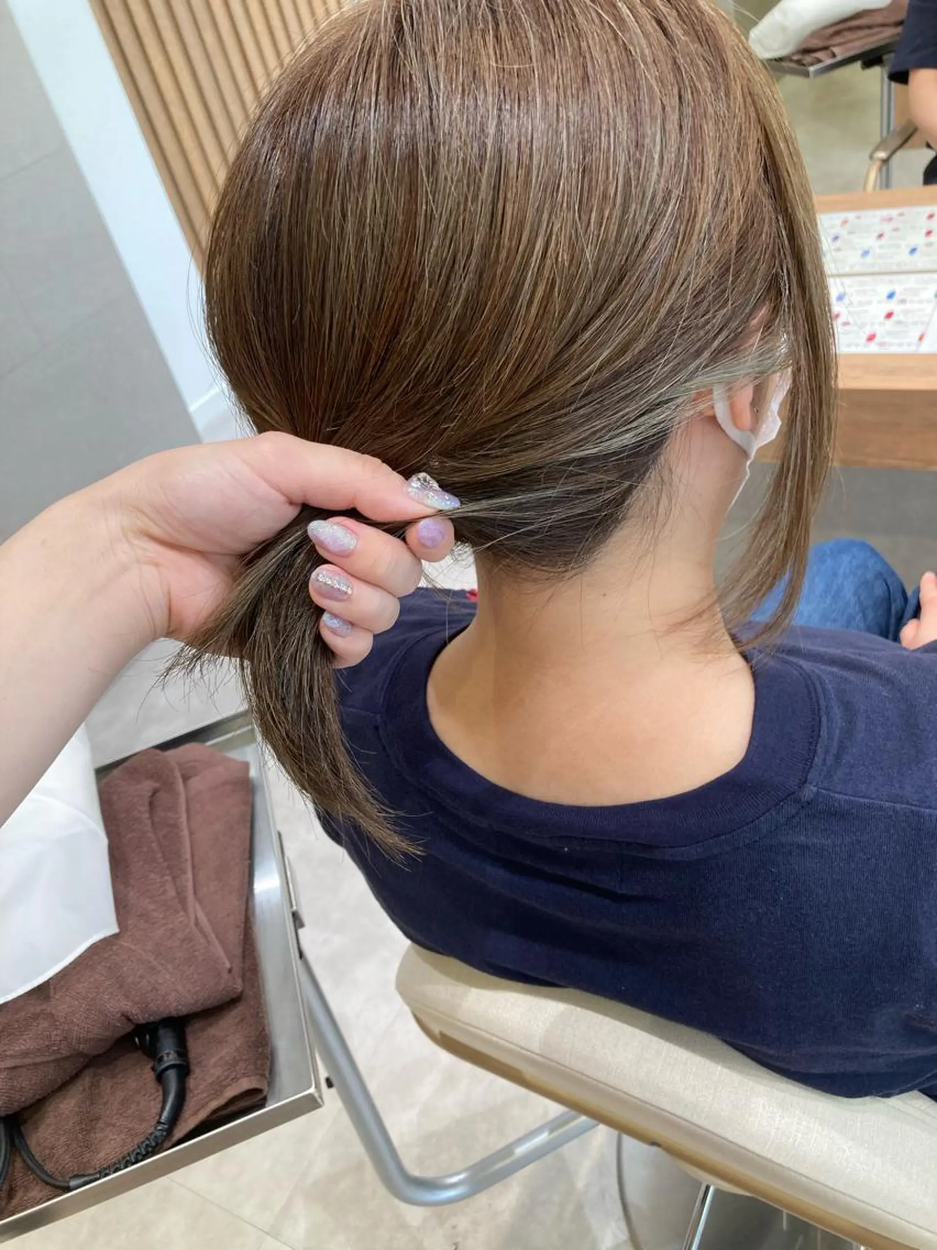 ミディアム カラー 一ノ瀬 蘭のヘアスタイル