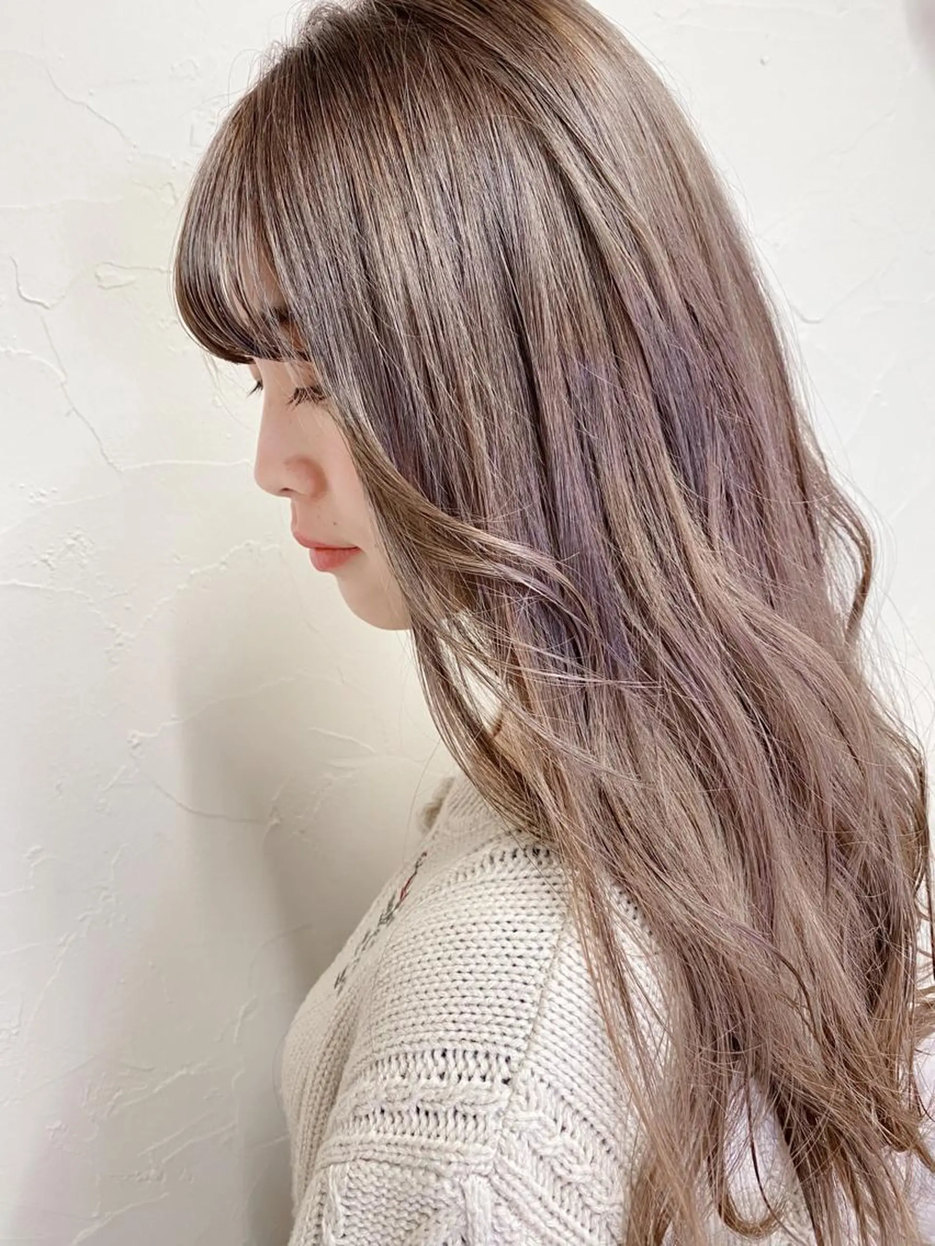 ロング カラー ブリーチ ヘアカラー トリートメント 髪質改善/レイヤー ストウシンゴのヘアスタイル