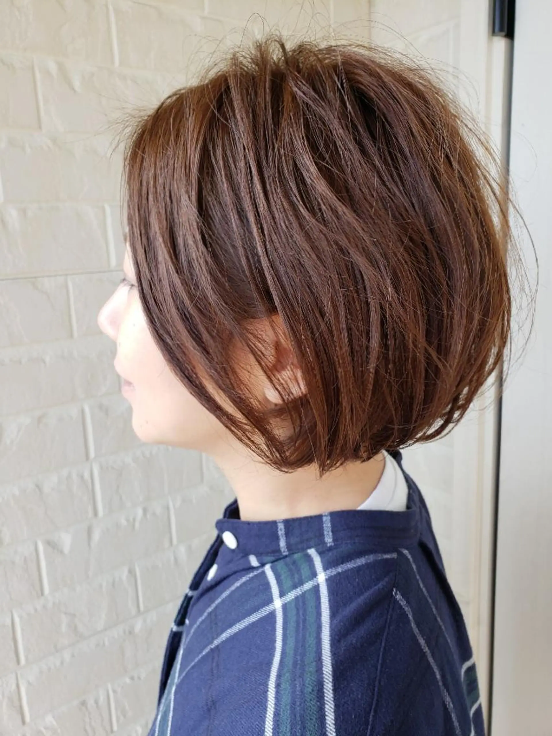 ショート パーマ 清水 沙織のヘアスタイル