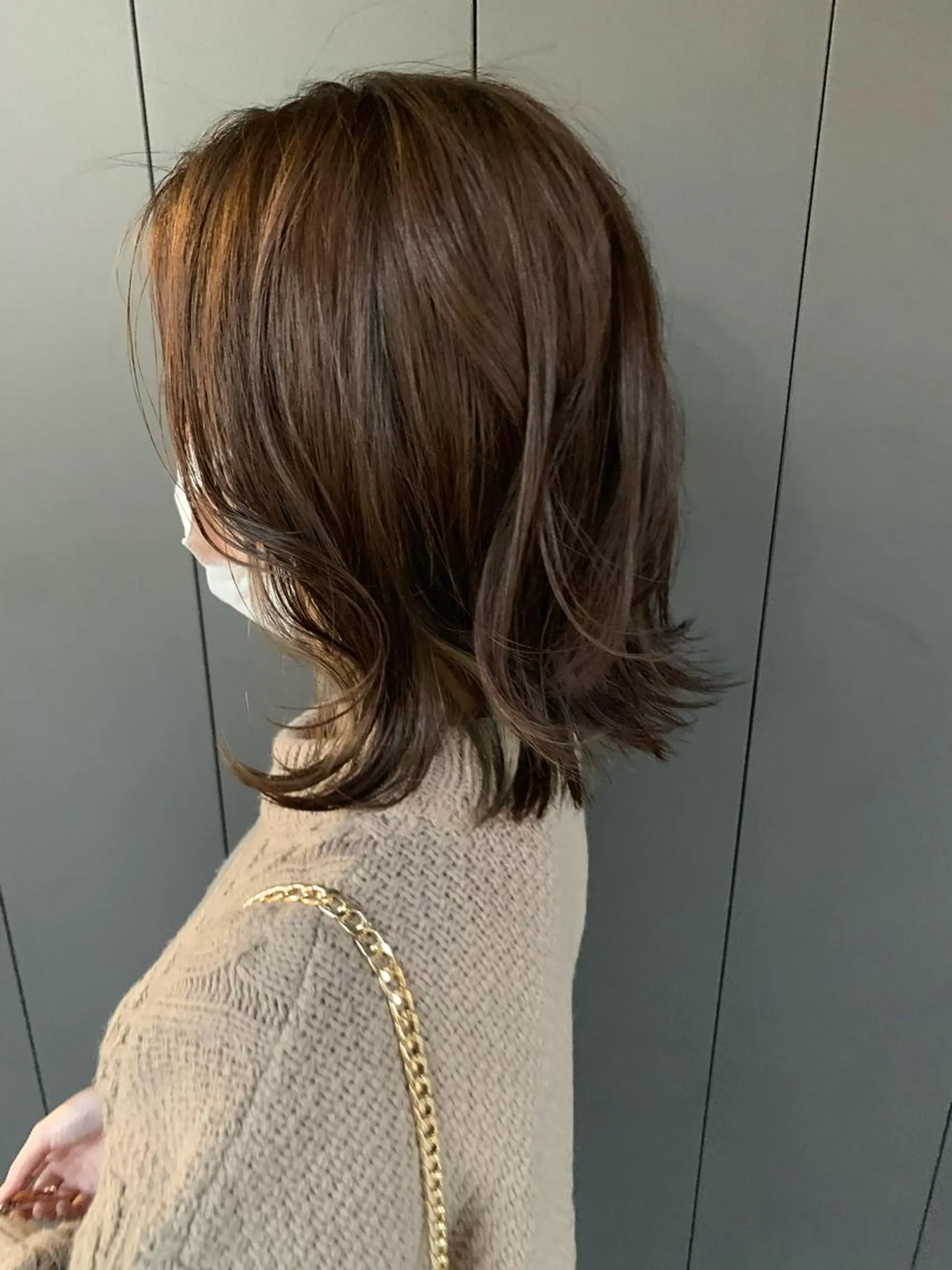 ミディアム 外ハネヘア SHU NTAのヘアスタイル