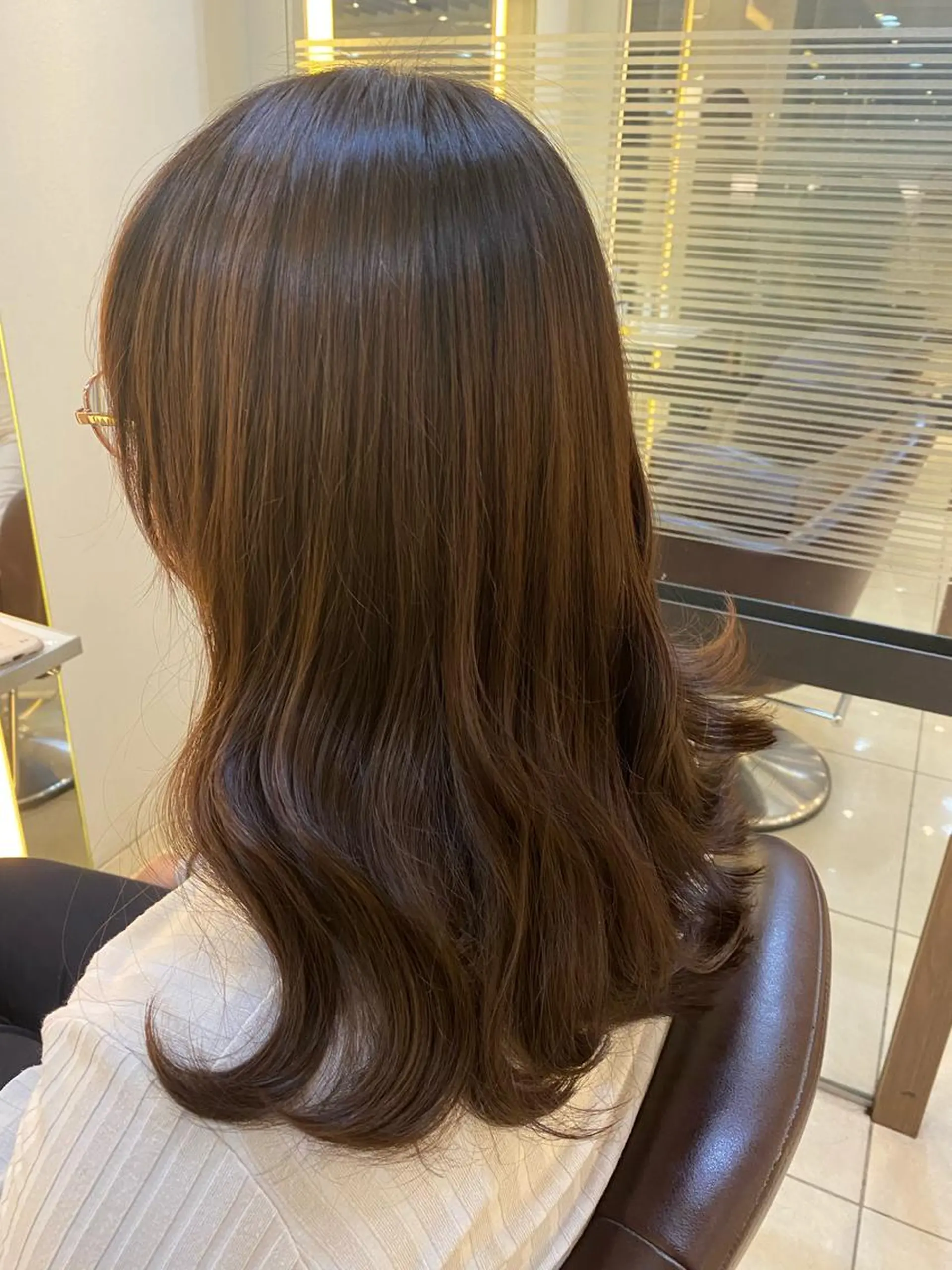 ロング カラー アッシュ ベージュカラー ヨシンモリ 韓国風ヘア ロング 🌟縮毛矯正/ 髪質改善/髙橋🌟のヘアスタイル