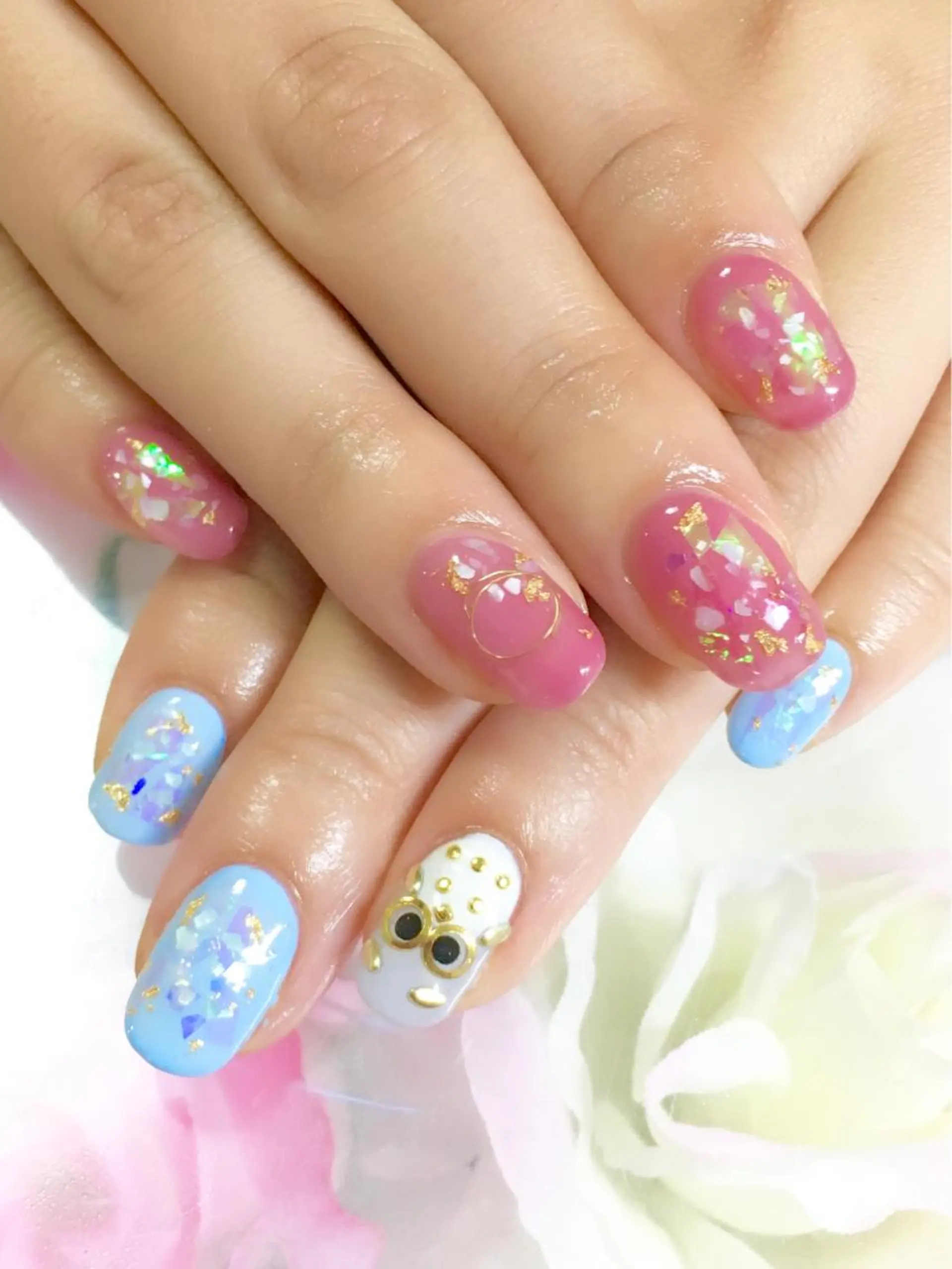 ネイル フットネイル ジェルネイル ニュアンスネイル パラジェル 冬ネイル clover nailのネイルデザイン