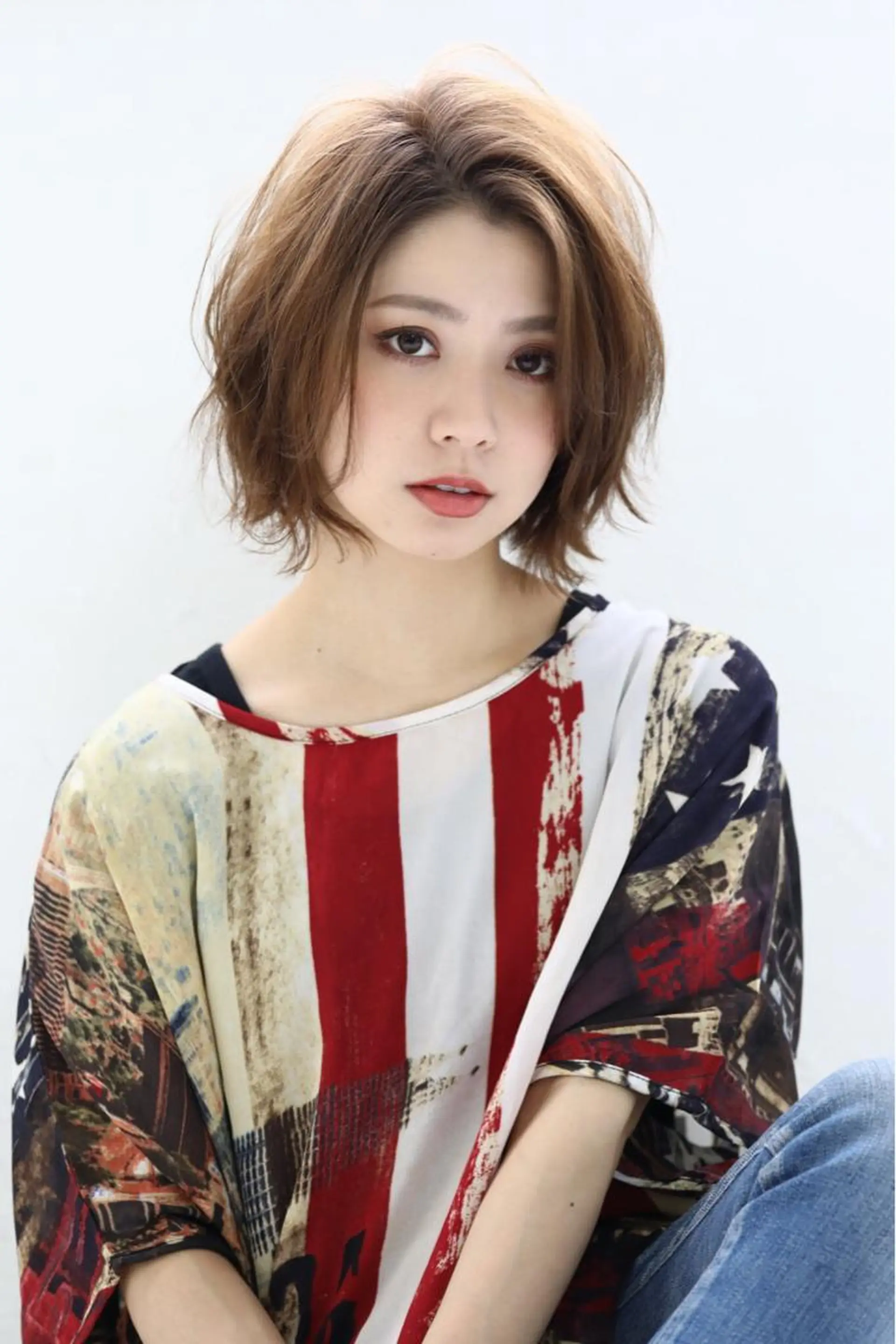 ショート カラー 透明感カラー カット ヘアカラー アイラッシュ/美容室 個室/瀬戸 一菜のヘアスタイル