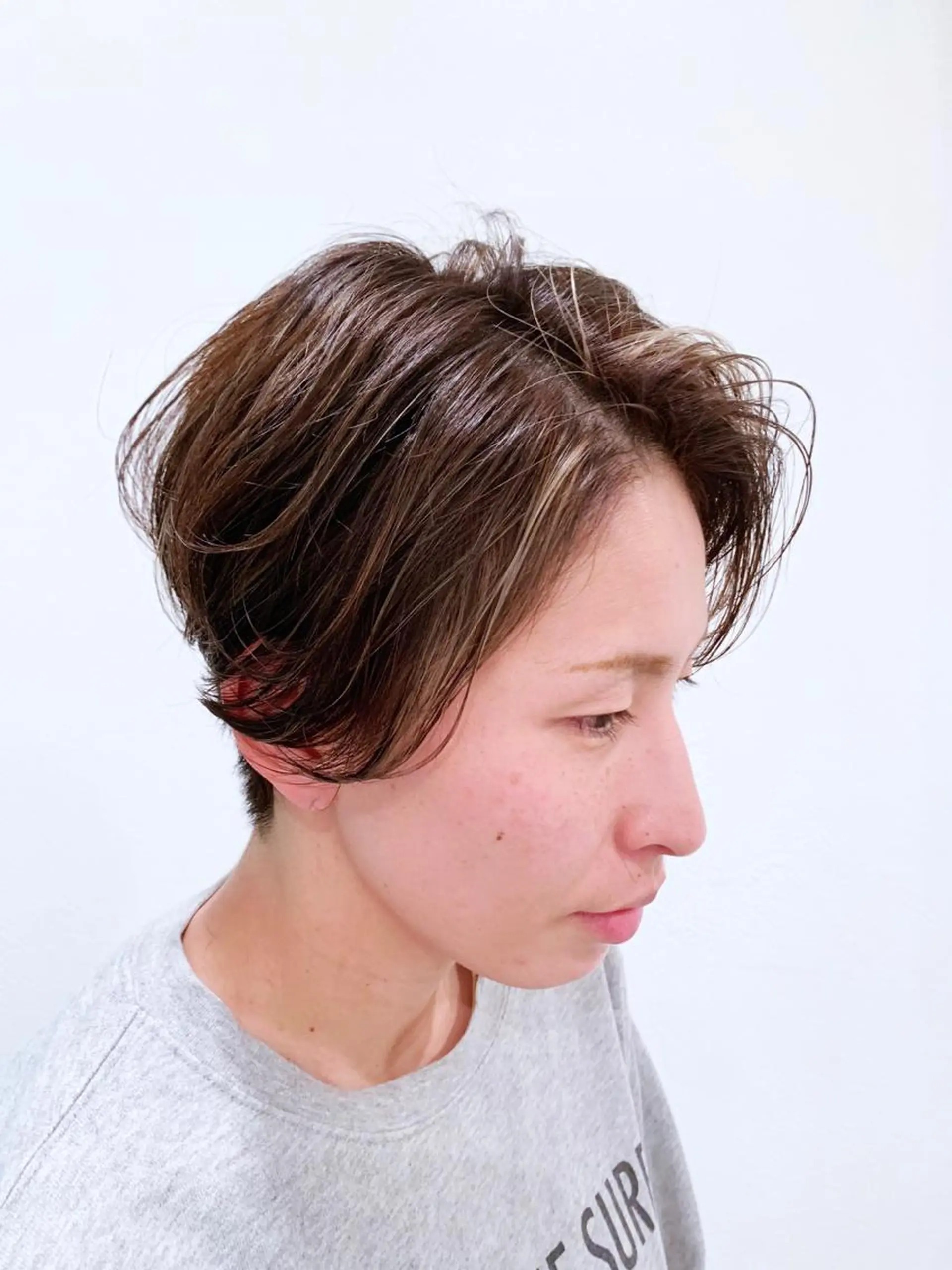 ショート ハンサムショート ハイライト ショートヘア 🌼愛されヘア🌼 篠原優菜のヘアスタイル