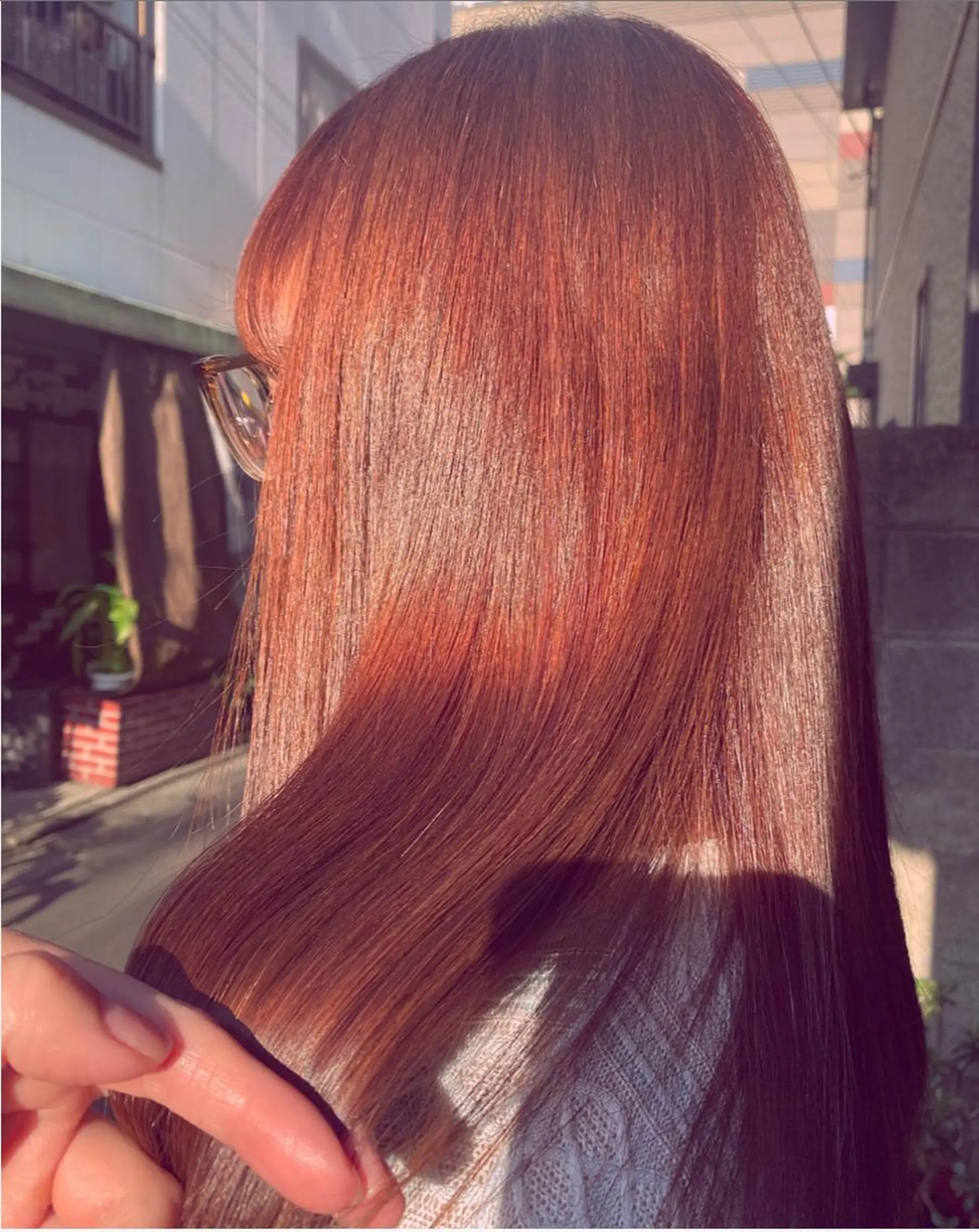 セミロング カラー カット ヘアカラー pep natsumiのヘアスタイル