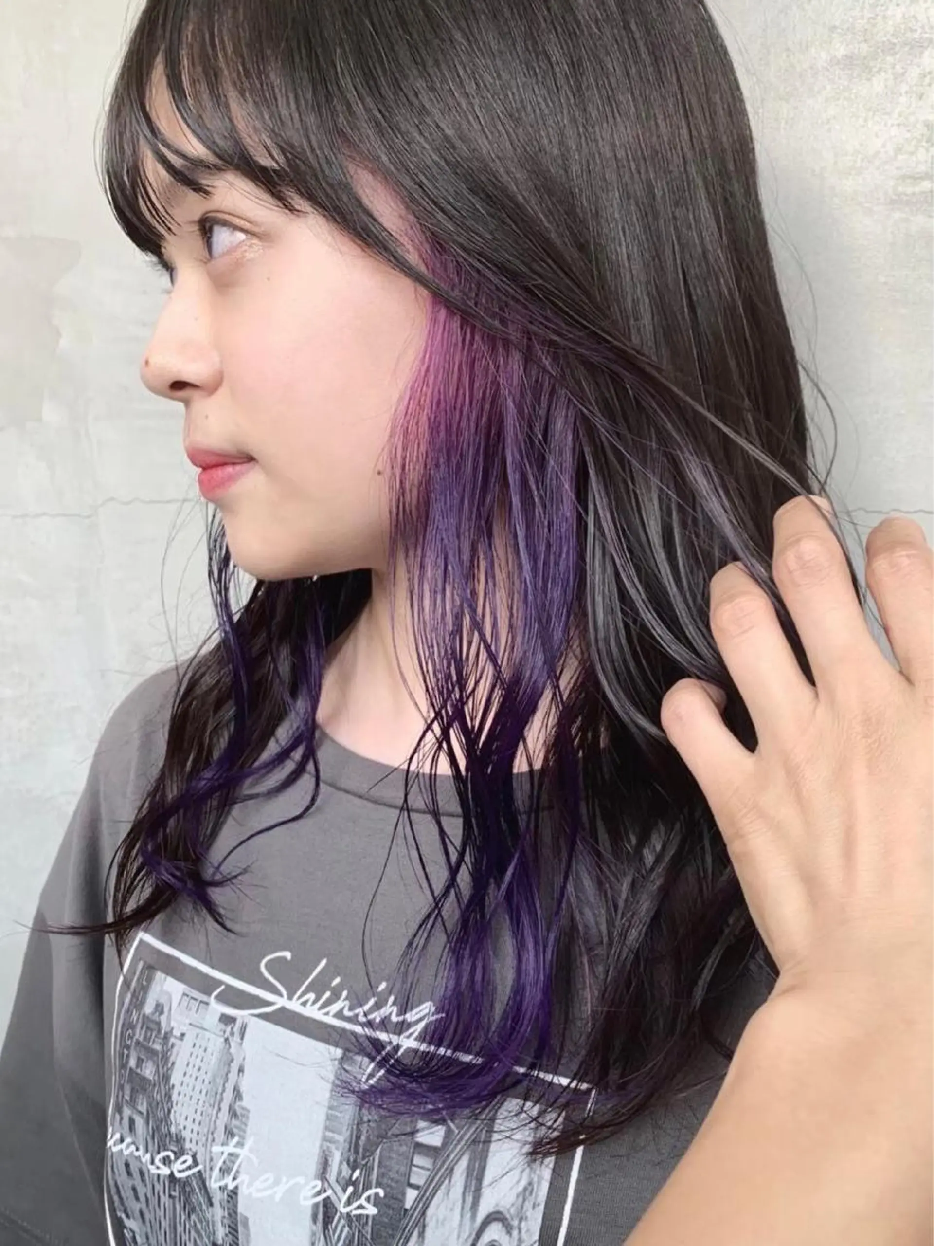 カラー ブリーチ ブルーカラー ネイビーカラー ブリーチダブルカラー 【koide】のヘアスタイル