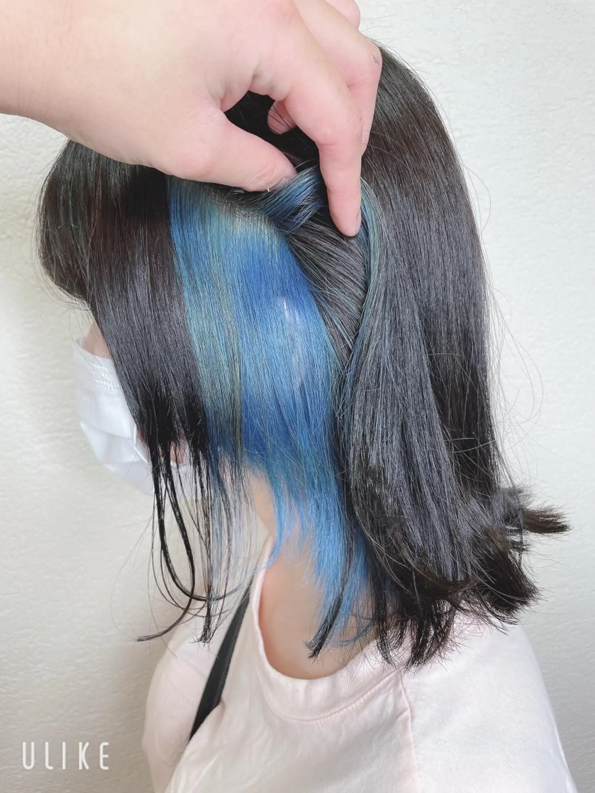 セミロング カラー ブルーカラー カット ヘアカラー ❣️モードケイズ塚口 和田一将のヘアスタイル