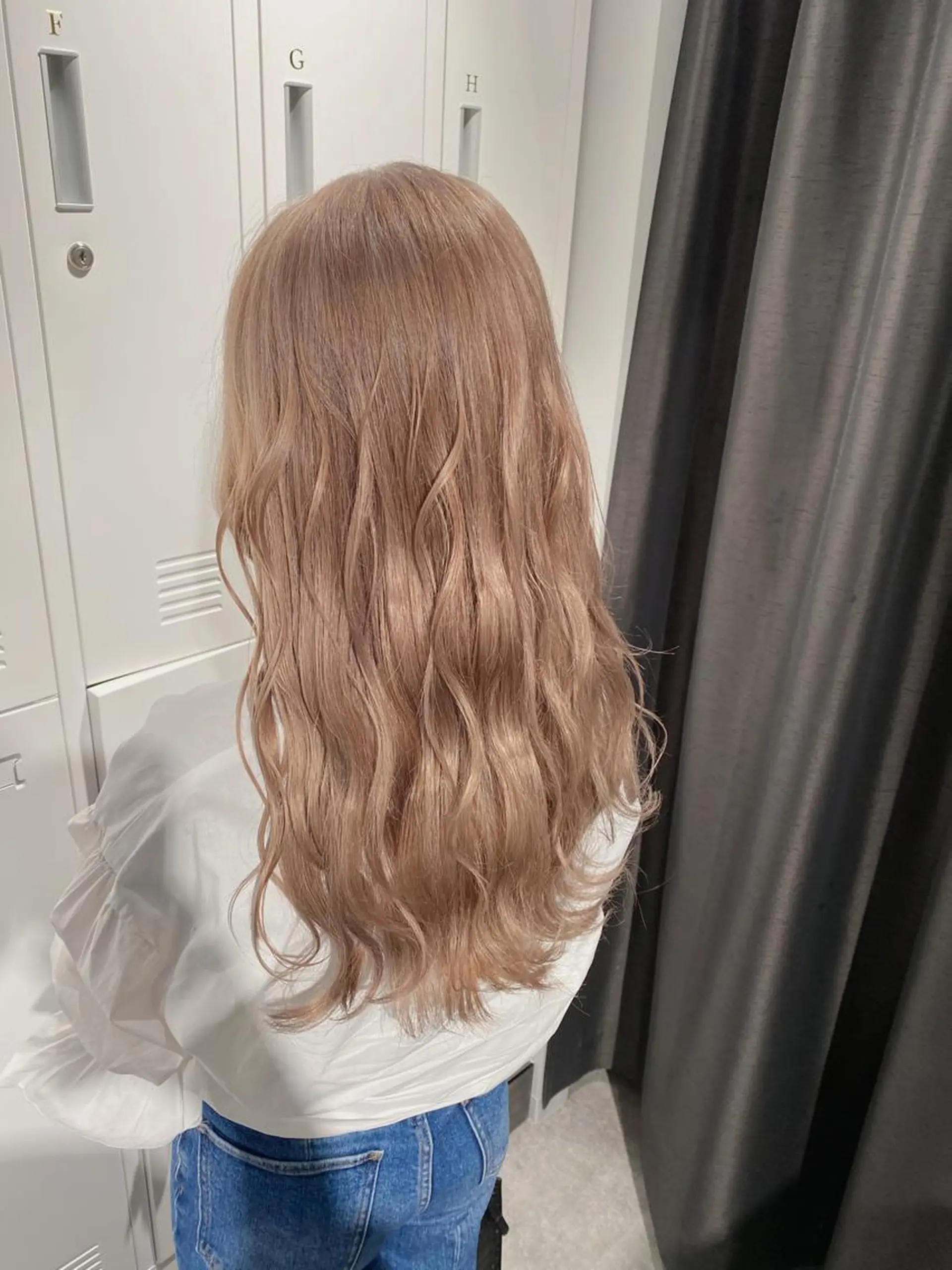 セミロング カラー esu 天満のヘアスタイル