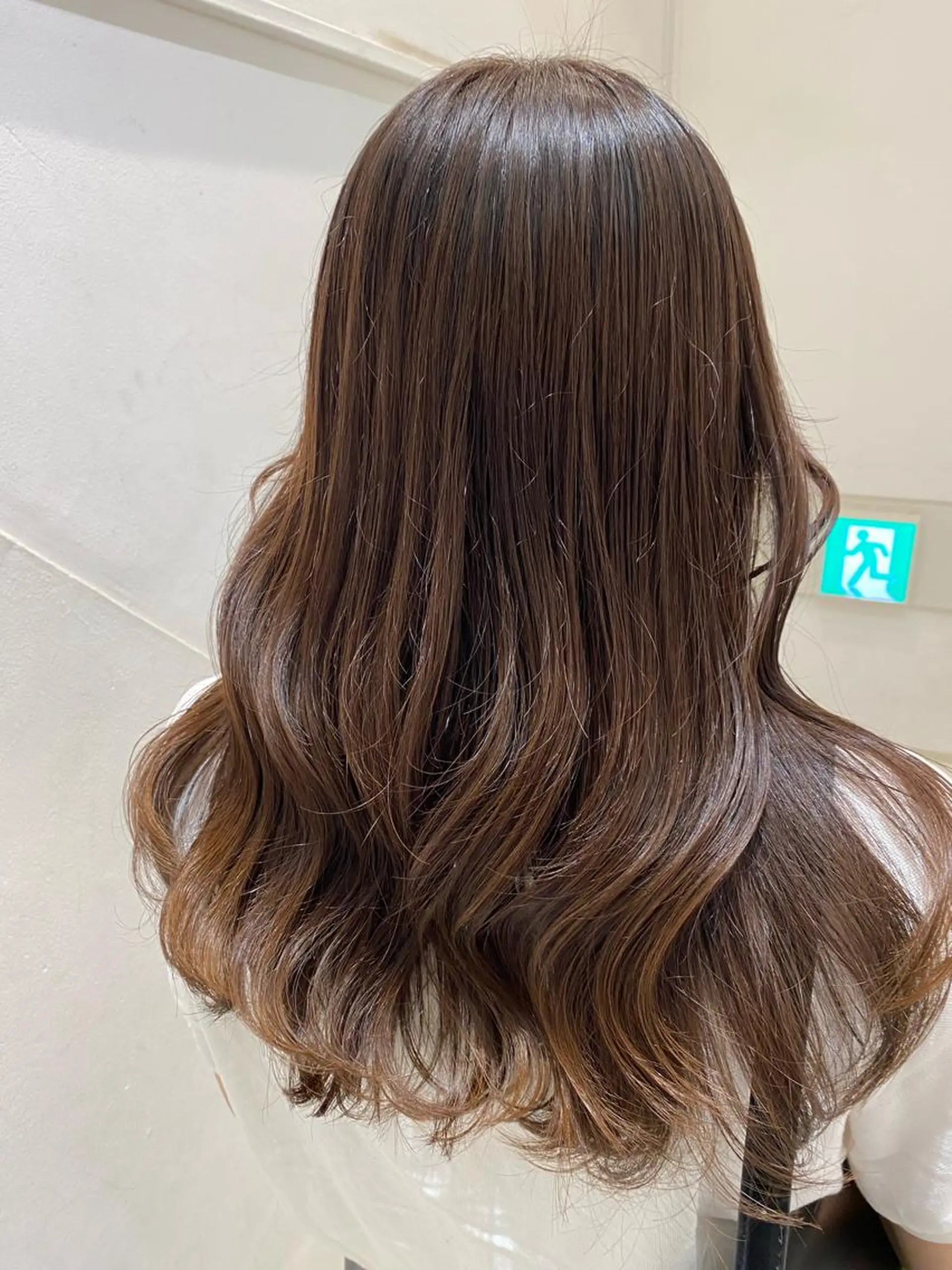 ロング カラー ブラウンカラー オーガニックカラー ✨くびれスタイル✨️ 戸嶋穂乃香のヘアスタイル