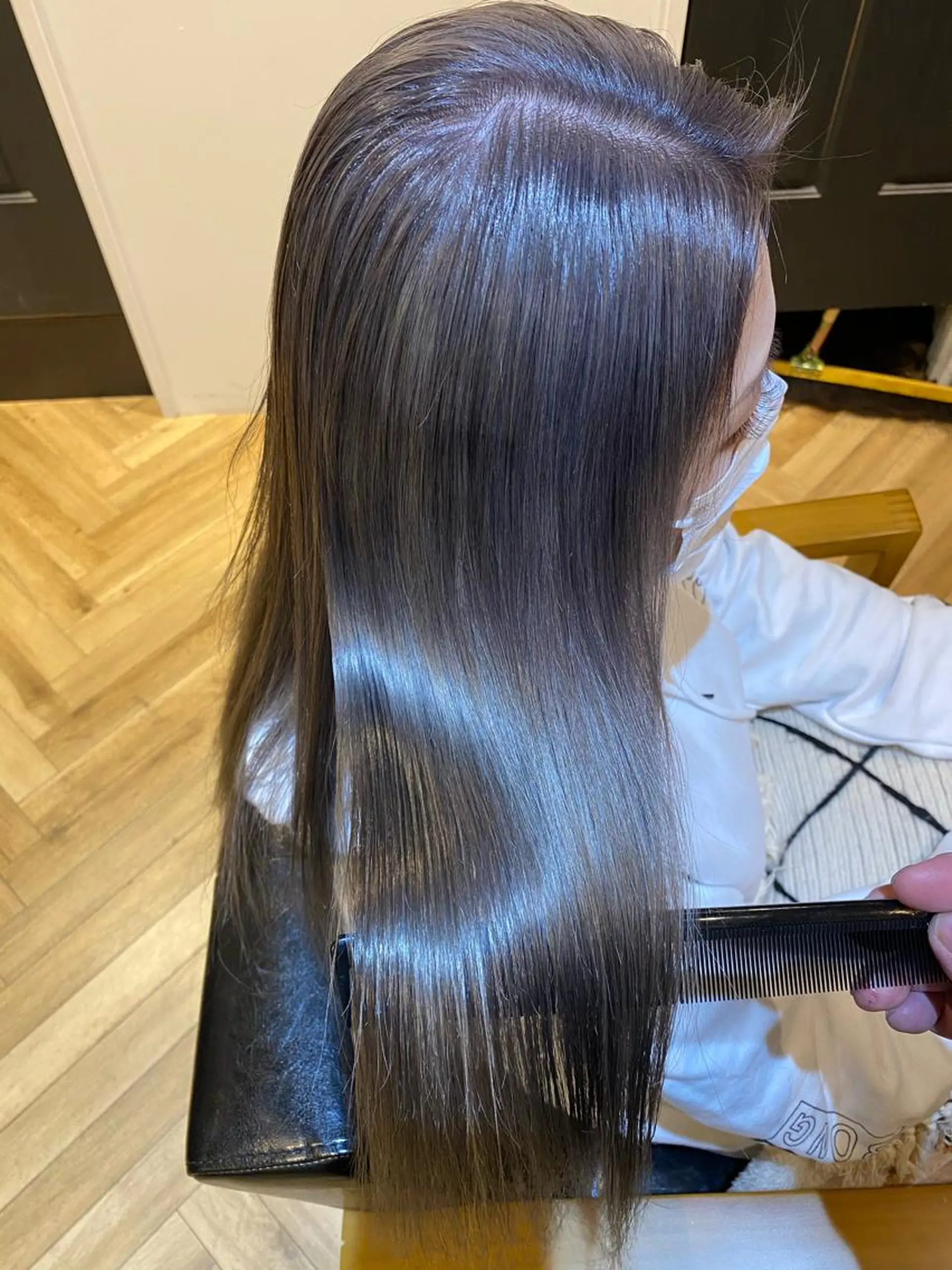 ロング カット ヘアカラー 大内田 凌馬のヘアスタイル